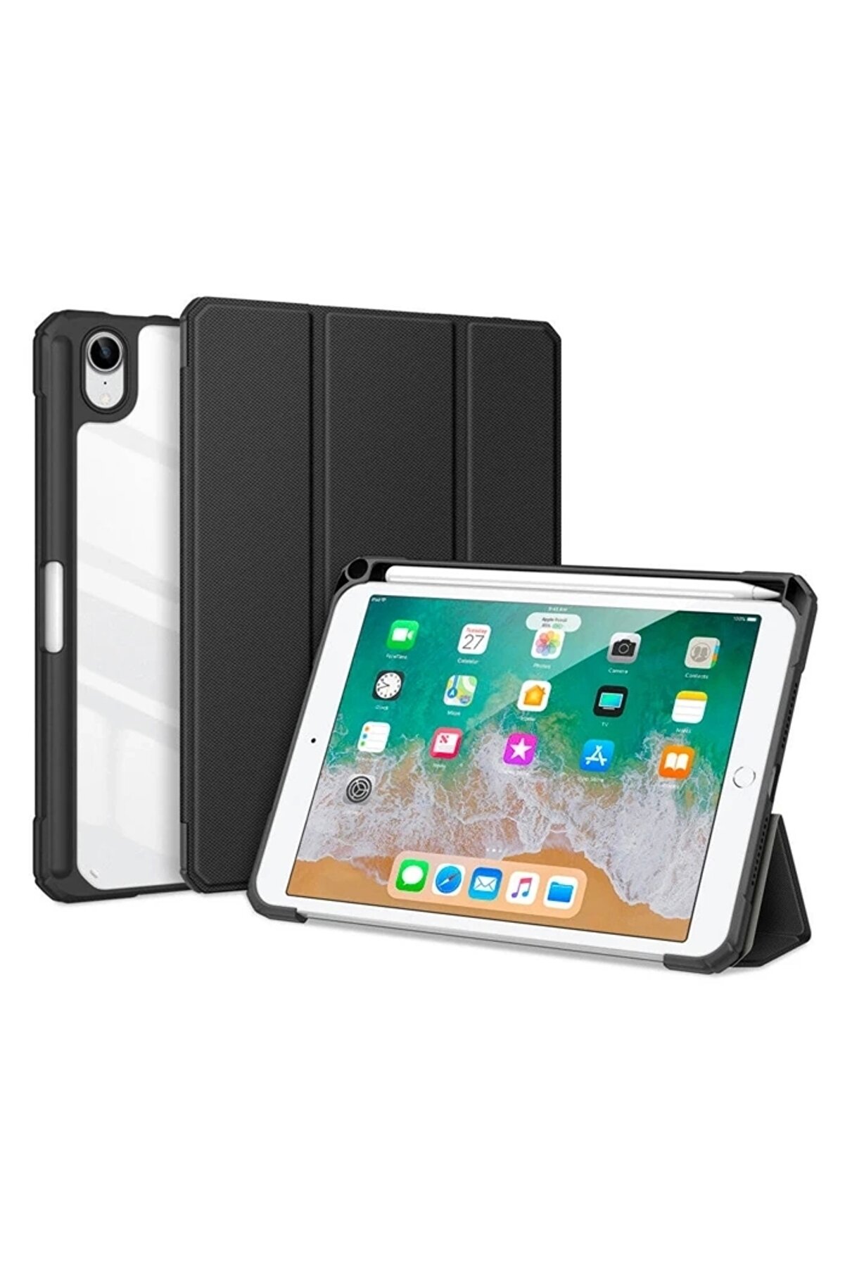 Buti̇k Dux Ducıs İpad Mi̇ni̇ 6 (2021) Ve Mi̇ni̇ 7 (2024) Kılıf Kalem Yerli̇ Toby Seri̇es Kılıf-(5775)