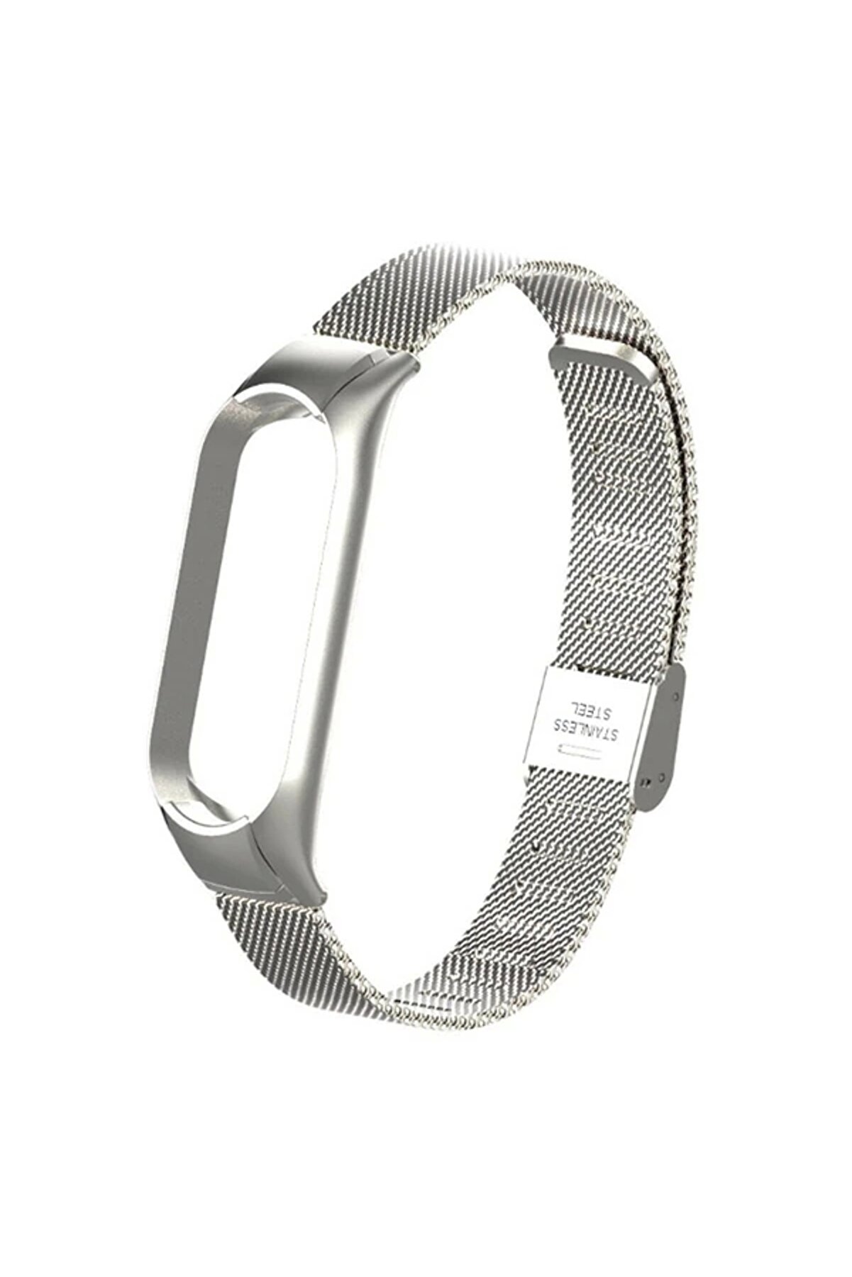 Buti̇k Xi̇aomi̇ Mi̇ Band 5 Metal Kayış Kordon Kop&ccedil;alı Mi̇lano Loop-(5775)