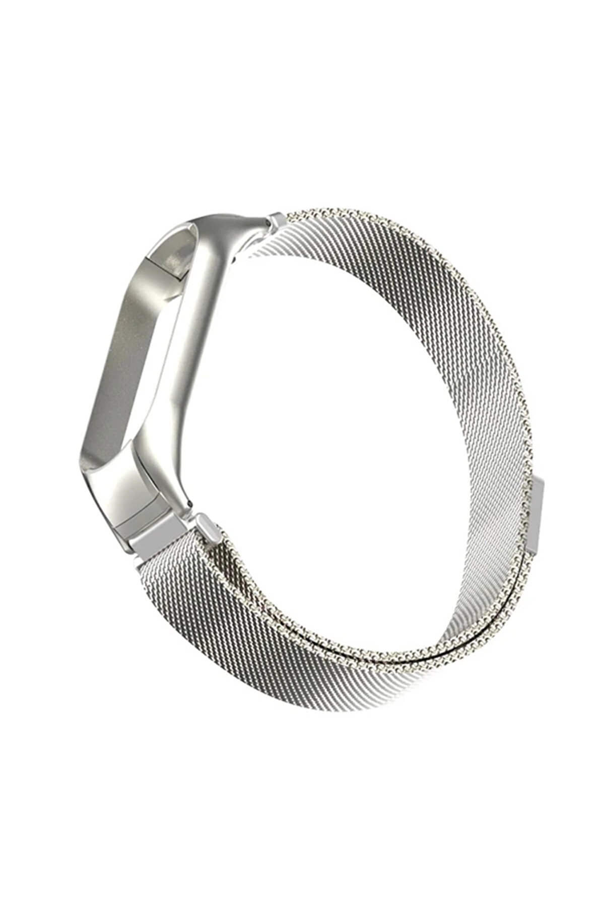 Buti̇k Xi̇aomi̇ Mi̇ Band 5 Metal Kayış Kordon Mi̇lano Loop-(5775)