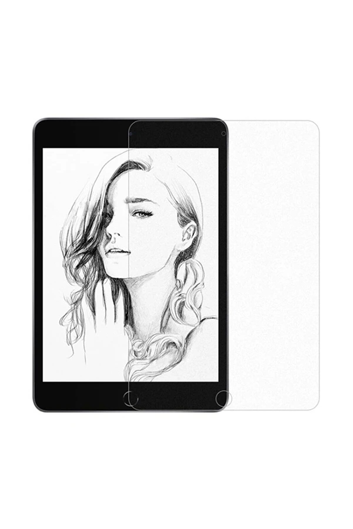 Buti̇k Ally İpad Pro/Ai̇r 310.5 İnch Paper Li̇ke Fi̇lm Darbe Emi̇ci̇ Pet Ekran Koruyucu-(5775)