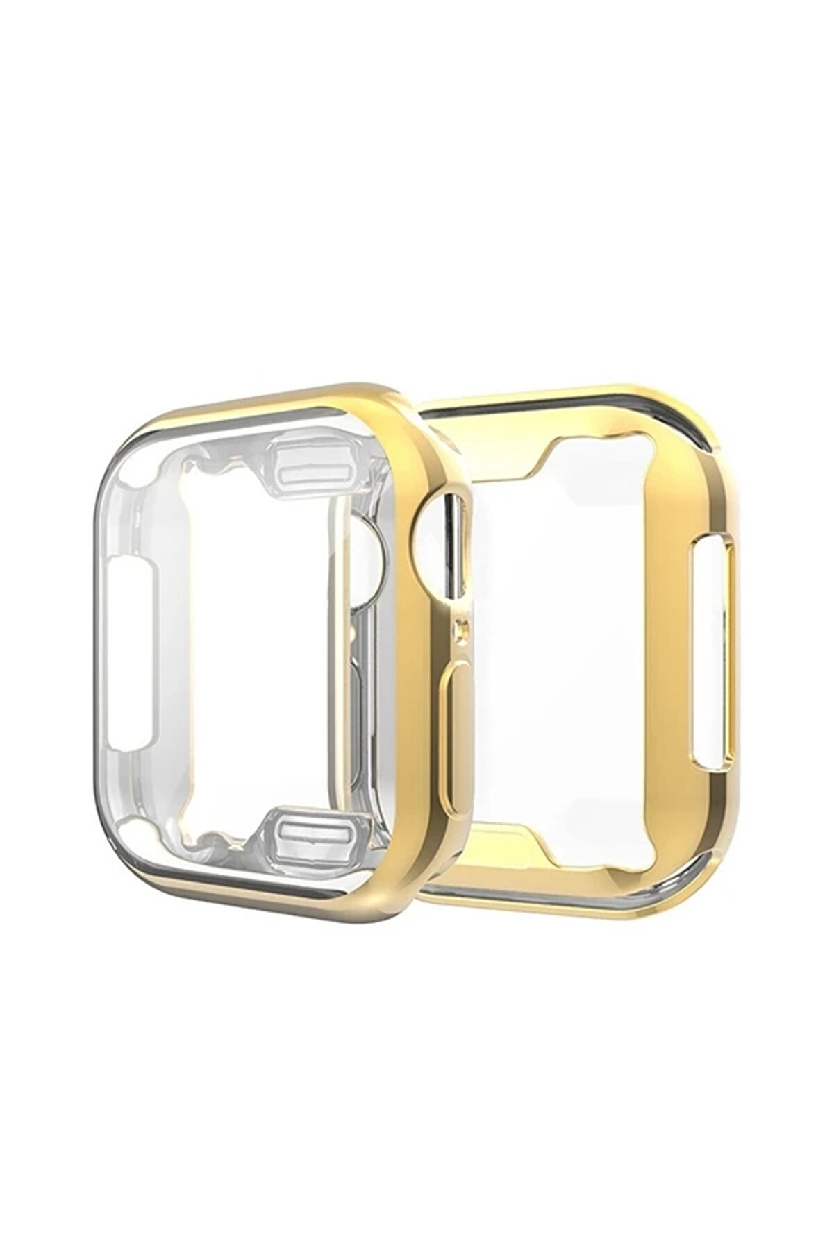 Buti̇k Ally Apple İwatch 40Mm 360 Koruma Ultra Sli̇m Si̇li̇kon Kılıf-(5775)