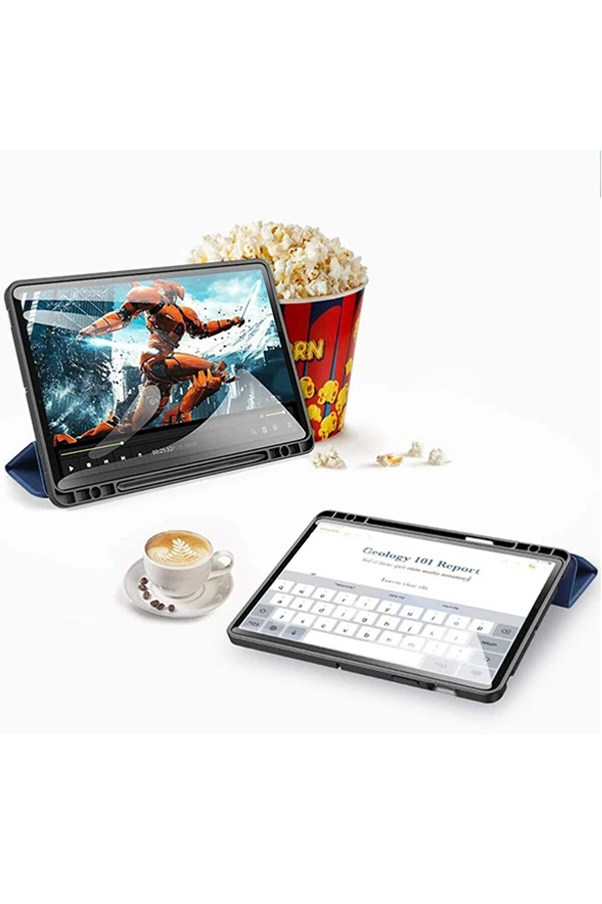 Buti̇k Dux Duci̇s Sm Galaxy Tab S8 (X700/X706) S7 (T870/T875/T876B) Kılıf Kalem Yerli̇ Mıknatıslı Domo Seri̇es