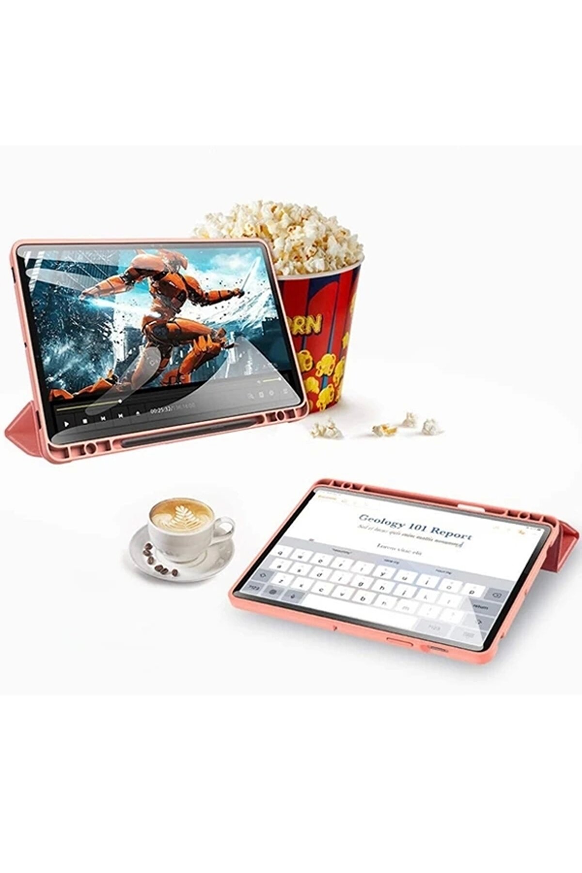 Buti̇k Dux Duci̇s Galaxy Tab S8 Plus (X800/X806) S7Fe (T730/T736B) S7 Plus (T970/T976B) Kılıf Domo Seri̇es-(5