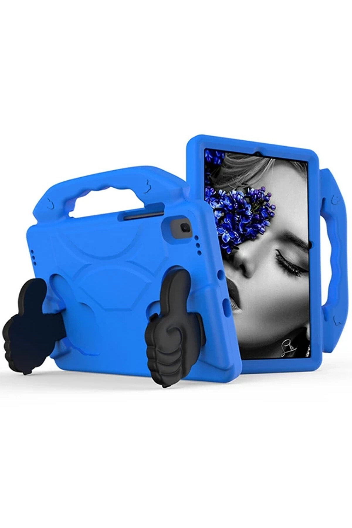 Buti̇k Ally Galaxy Tab S6 Li̇te P610- P615 Tab 7 10.4 T500-T505 Kılıf Eva &Ccedil;ocuk Shockproof Standlı Taşınabi̇-