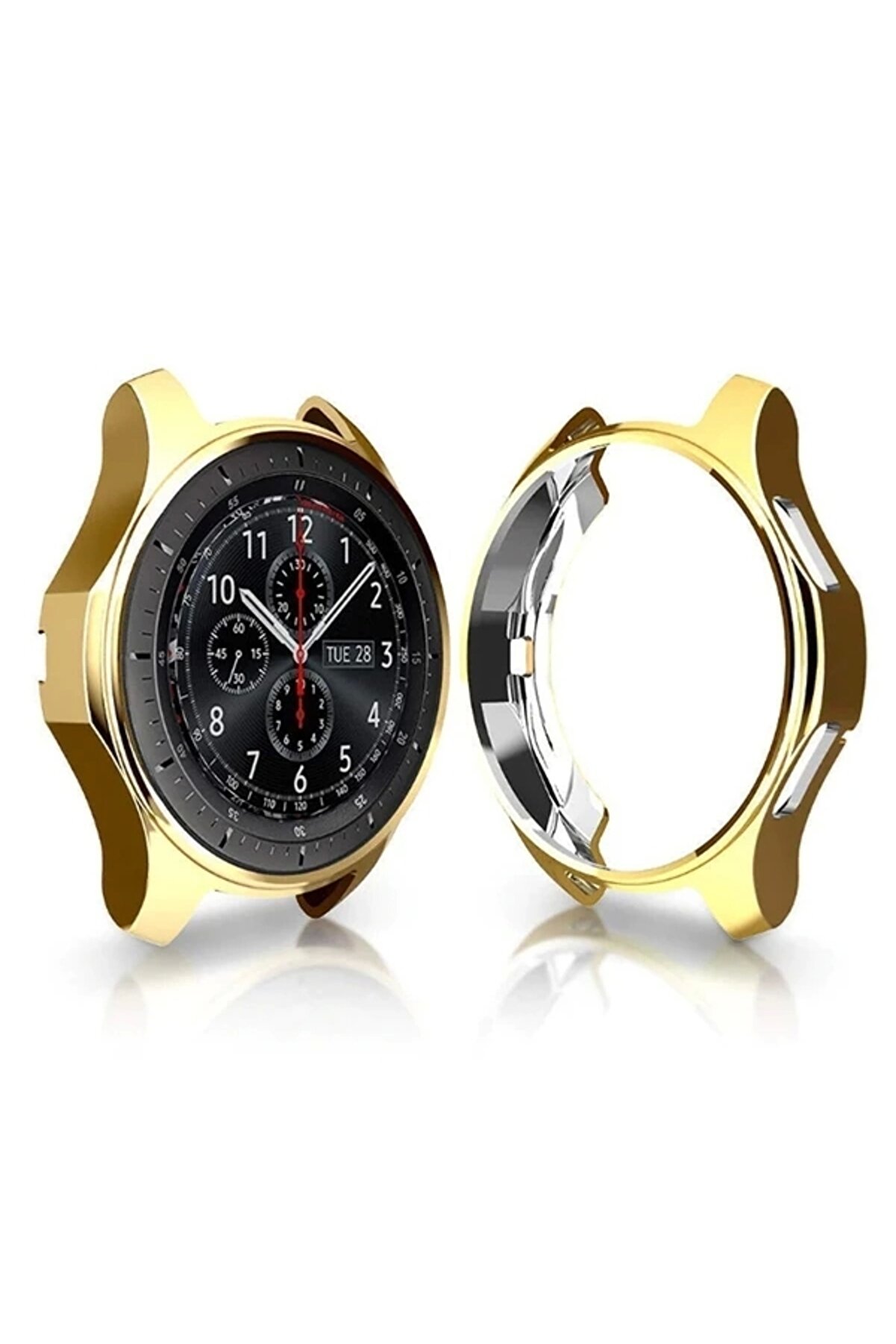 Buti̇k Ally Sm Galaxy Watch 3 45Mm Bumper Koruyucu Si̇li̇kon Kılıf-(5775)