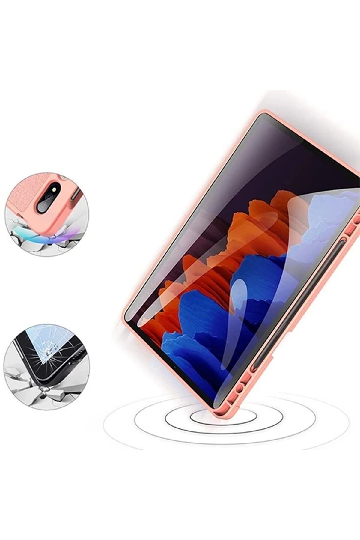 Buti̇k Dux Duci̇s Galaxy Tab S8 Plus (X800/X806) S7Fe (T730/T736B) S7 Plus (T970/T976B) Kılıf Domo Seri̇es-(5