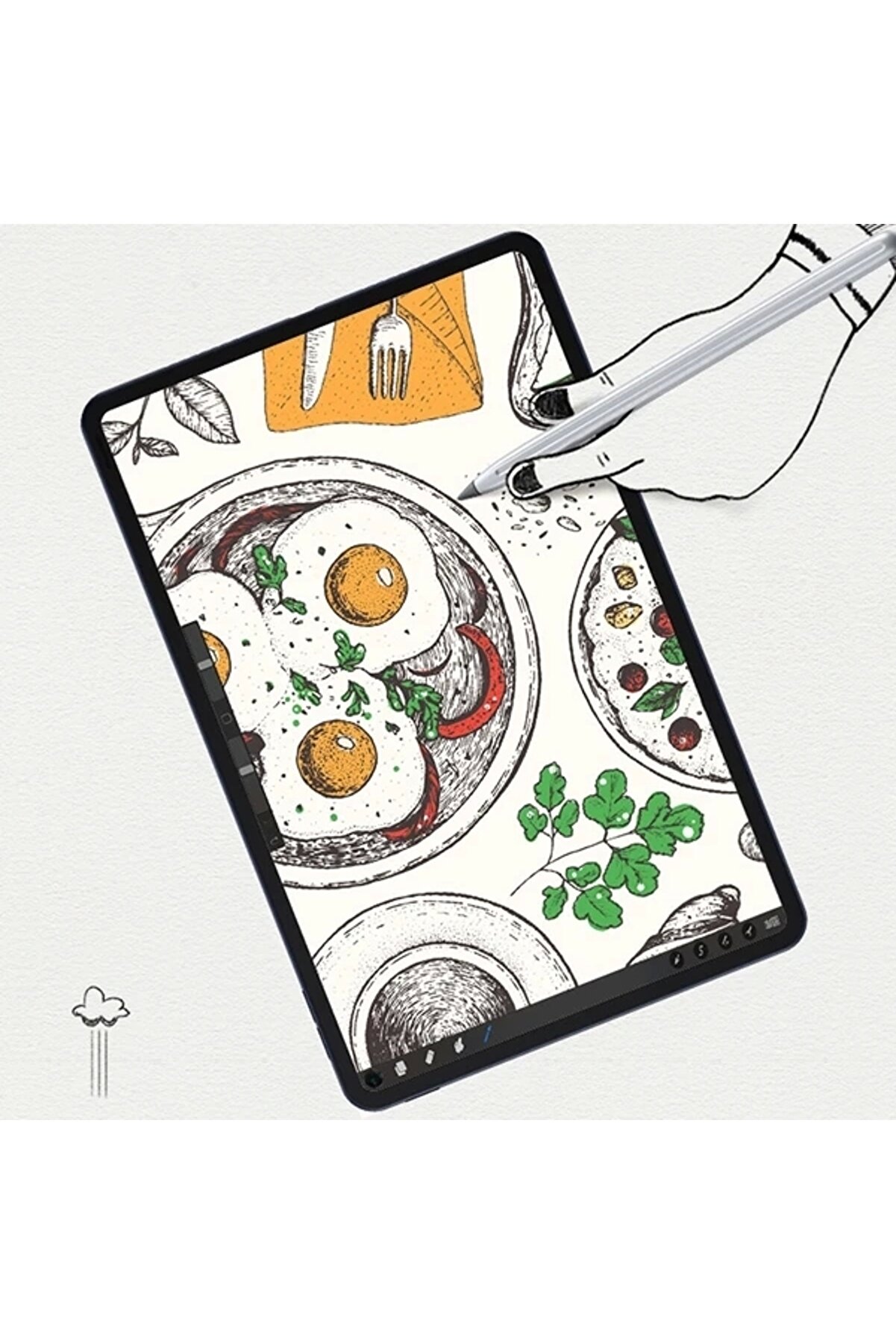 Shopb Ally Matepad Pro 10.8 Paper Li̇ke Fi̇lm Darbe Emi̇ci̇ Pet Ekran Koruyucu-(5775)