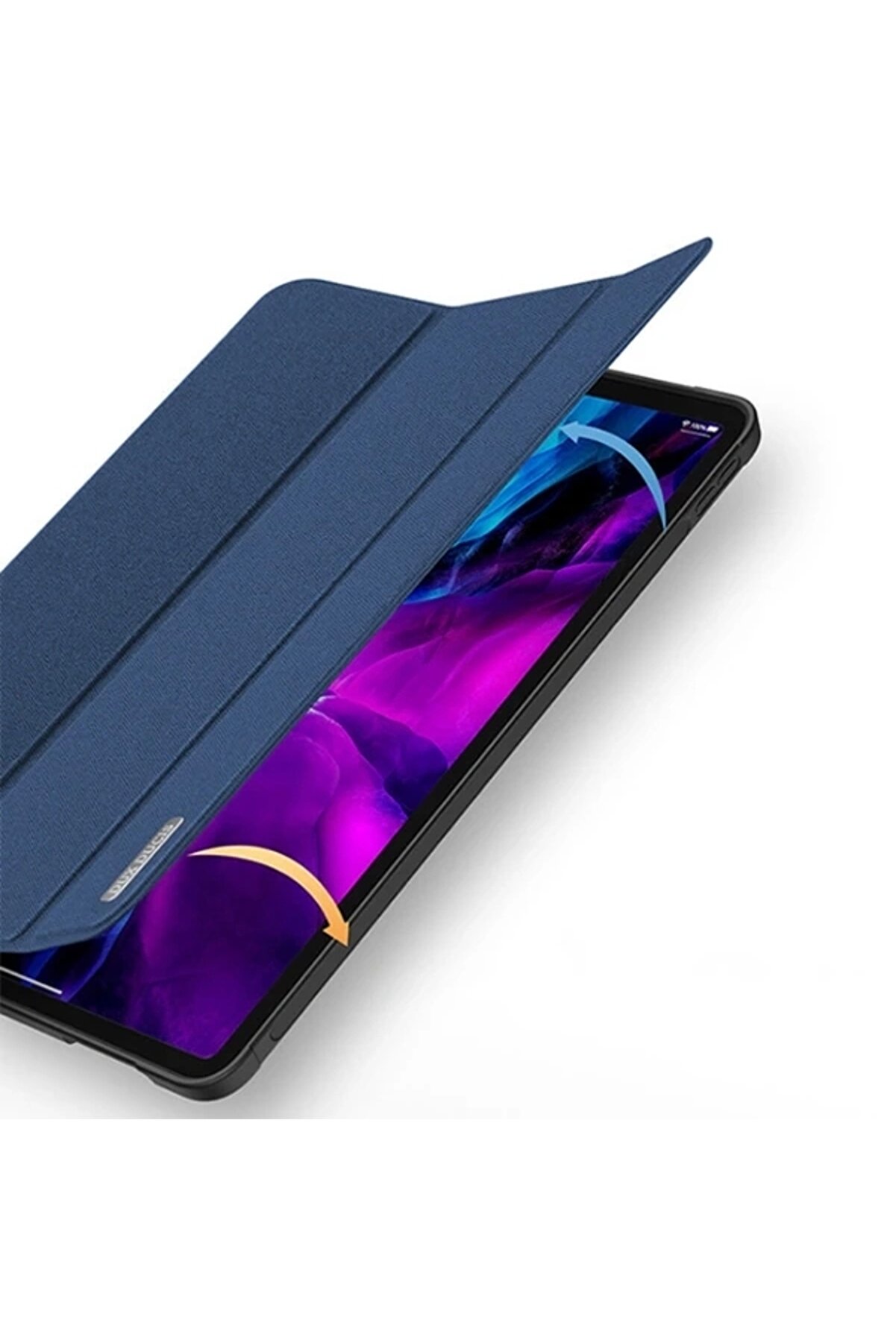 Buti̇k Dux Duci̇s İpad Pro 12.9 (2021-2020-2018 )Kılıf Kalem Yerli̇ Soft Tpu Mıknatıslı Domo Seri̇es Kılıf-(57
