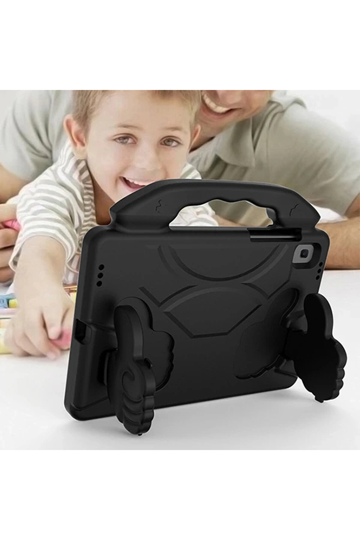 Buti̇k Ally Galaxy Tab S6 Li̇te P610- P615 Tab 7 10.4 T500-T505 Kılıf Eva &Ccedil;ocuk Shockproof Standlı Taşınabi̇-