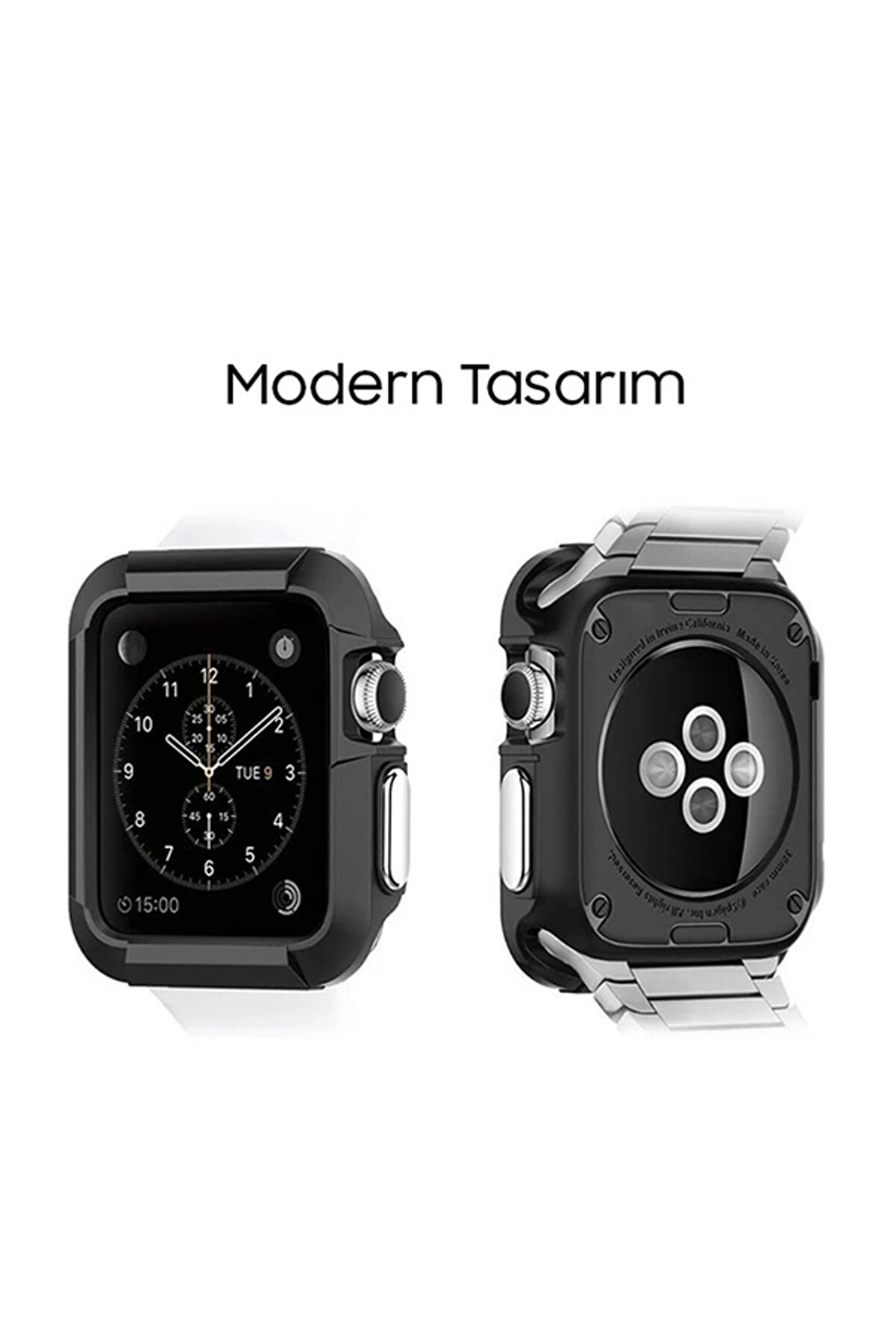 Buti̇k Ally Apple Watch 4-5 40Mm Şok Darbe Onleyi̇ci̇ Si̇li̇kon Kılıf-(5775)