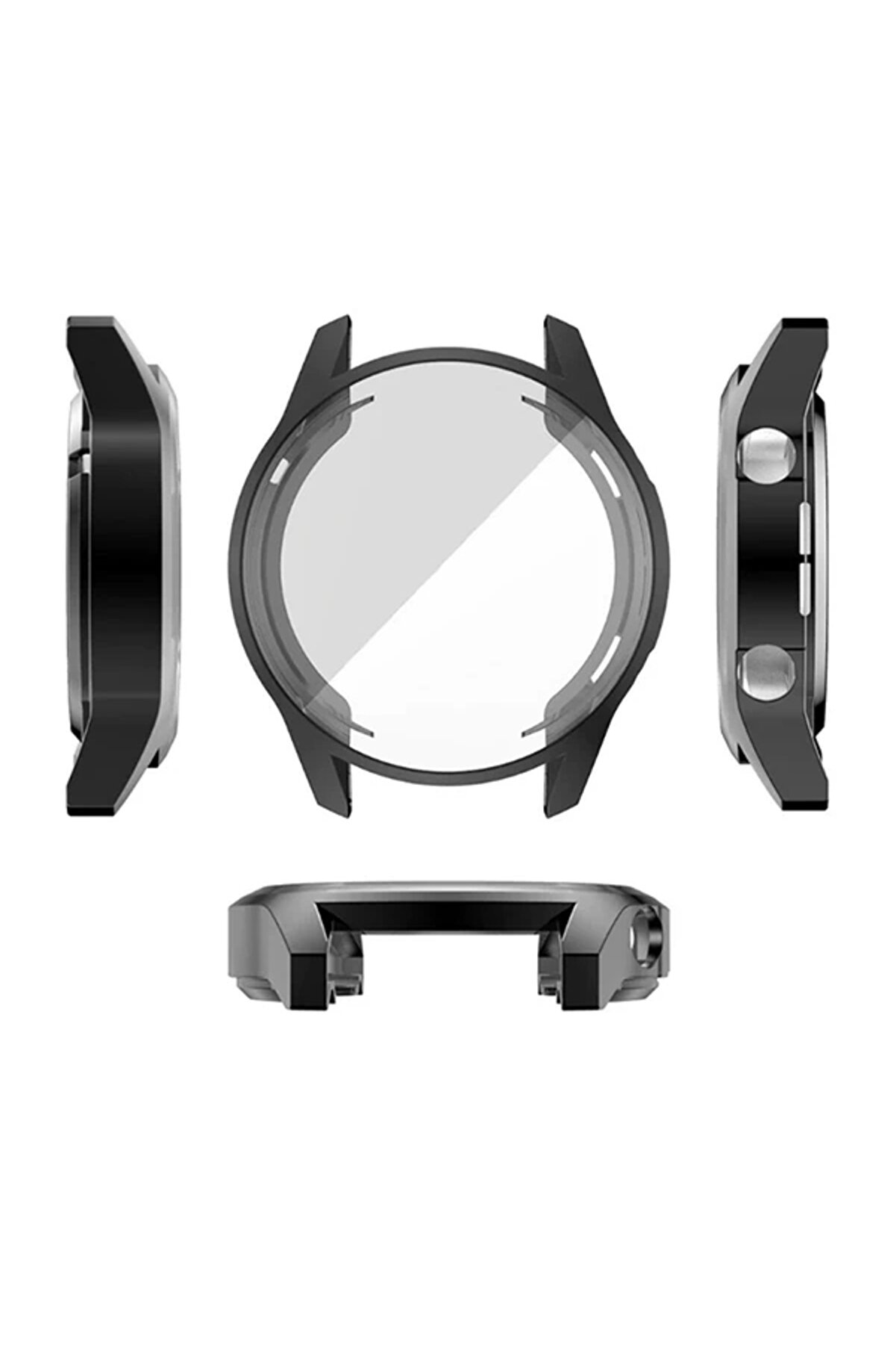 Buti̇k Ally Huawei̇ Watch Gt2 46Mm 360 Koruma Ultra İnce Si̇li̇kon Kılıf-(5775)