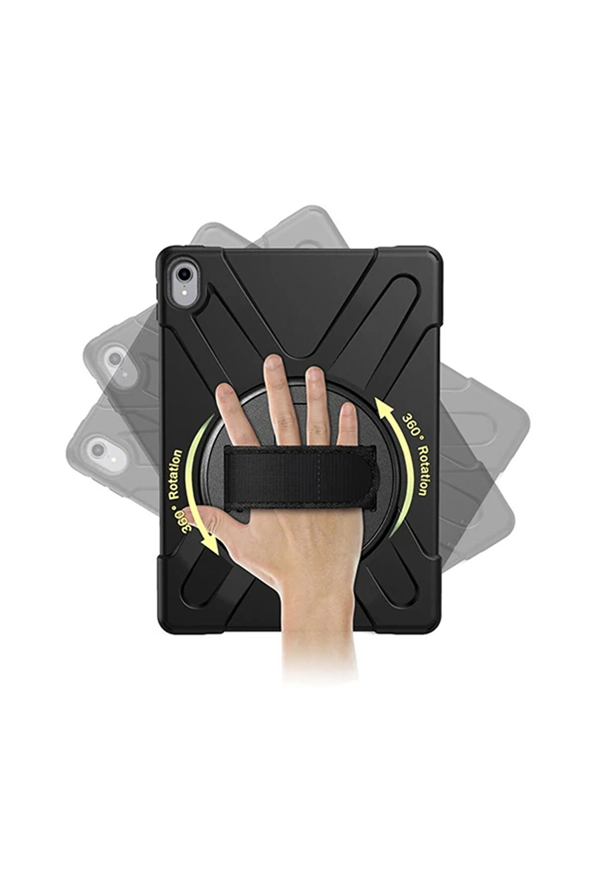 Buti̇k İpad Pro 11 İnch (2021-2020-2018)3 Katmanlı Standlı Zırh Kılıf-(5775)