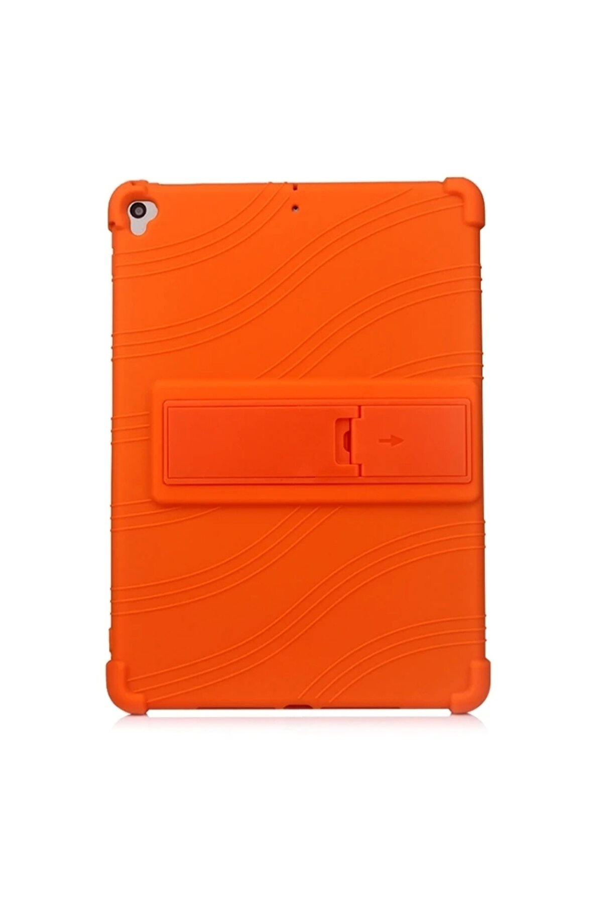 Buti̇k İpad 7 10.2 İnch- İpad Ai̇r 3 10.5 İnch Kılıf Standlı Darbe Emi̇ci̇ Si̇li̇kon Kılıf-(5775)