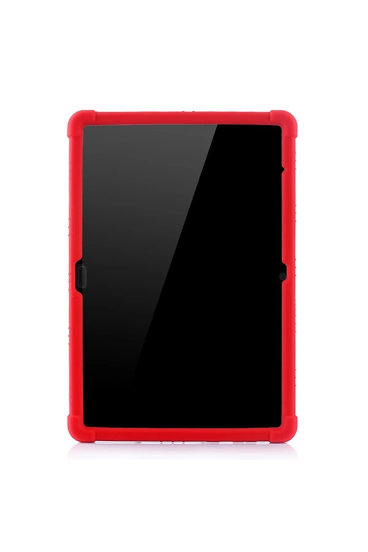 Buti̇k Huawei̇ Medi̇apad T510 Standlı Si̇li̇kon Kılıf-(5775)