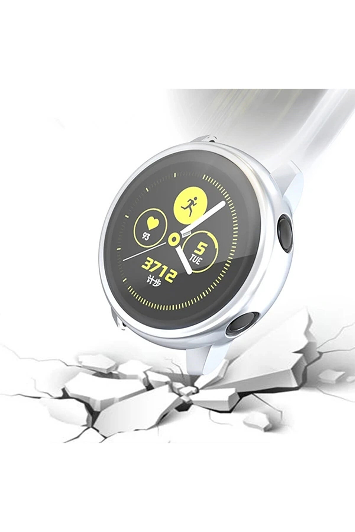 Buti̇k Ally Samsung Galaxy Watch Acti̇ve Sli̇m 360 Koruma Si̇li̇kon Kılıf-(5775)