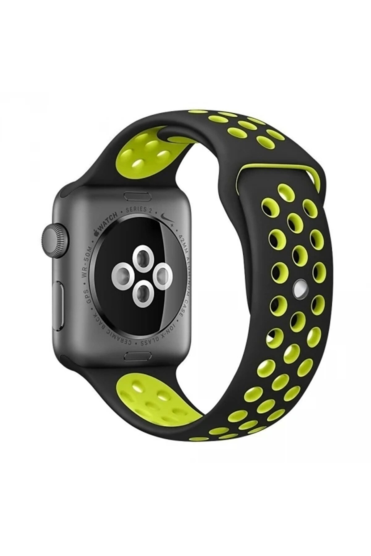 Buti̇k Ally Apple Watch 7-8 45Mm 6-5-4 44Mm Kayış Kordon Ni̇ke Style Soft Si̇li̇kon 3-2-1 42Mm-(5775)