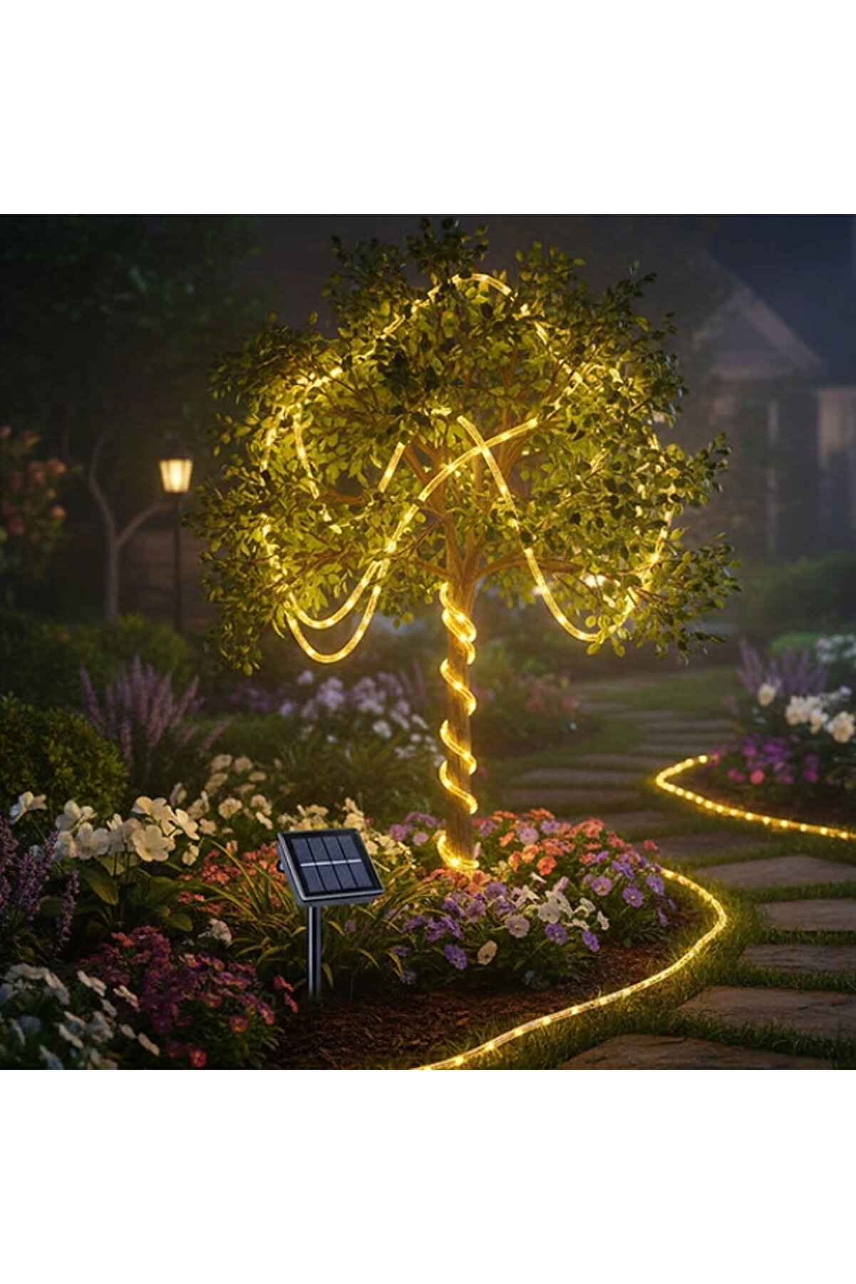 gizmurstore Güneş Enerjili 12 Metre Bahçe Aydınlatma