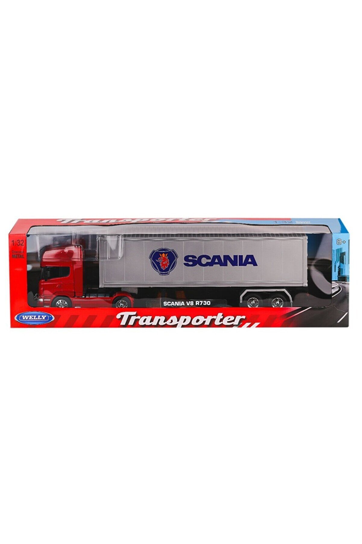 Toptan Bulurum 32671SW Welly Scania Transporter V8 R730 124 Karsan Oyuncak