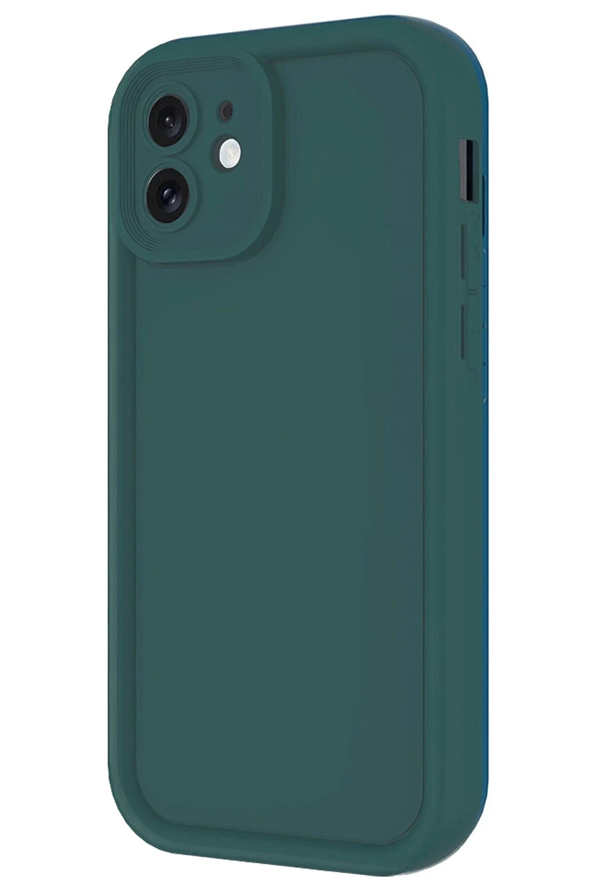 Buti̇k İphone 11 Kılıf Vi̇era Si̇li̇kon - Koyu Yeşi̇l-(5796)
