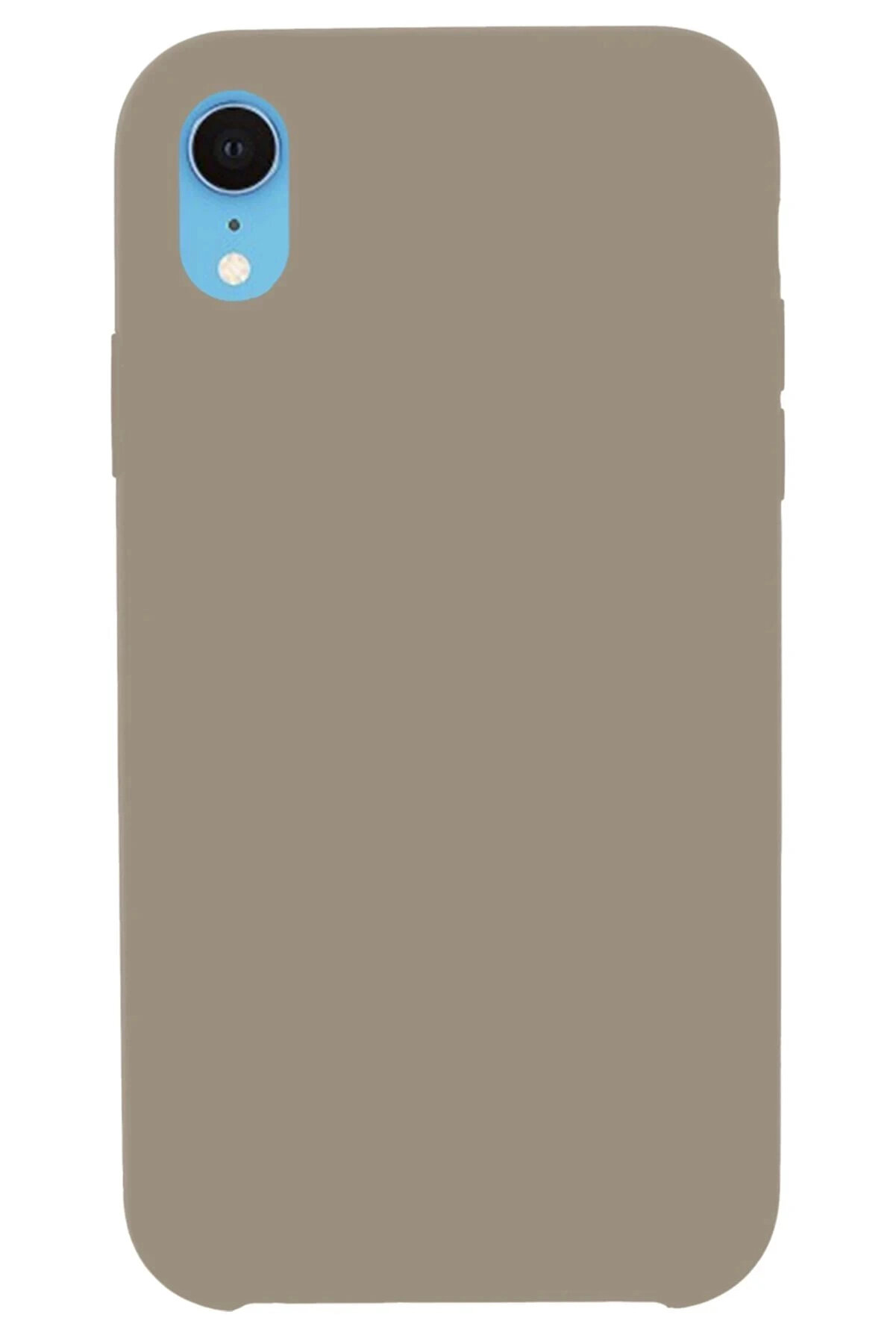 Buti̇k İphone Xr Kılıf Lansman Legant Si̇li̇kon - Bej-(5796)