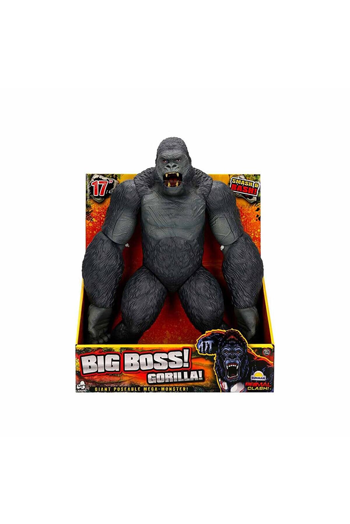 Sunman S01037113 Primal Clash Büyük Patron Goril 42 cm
