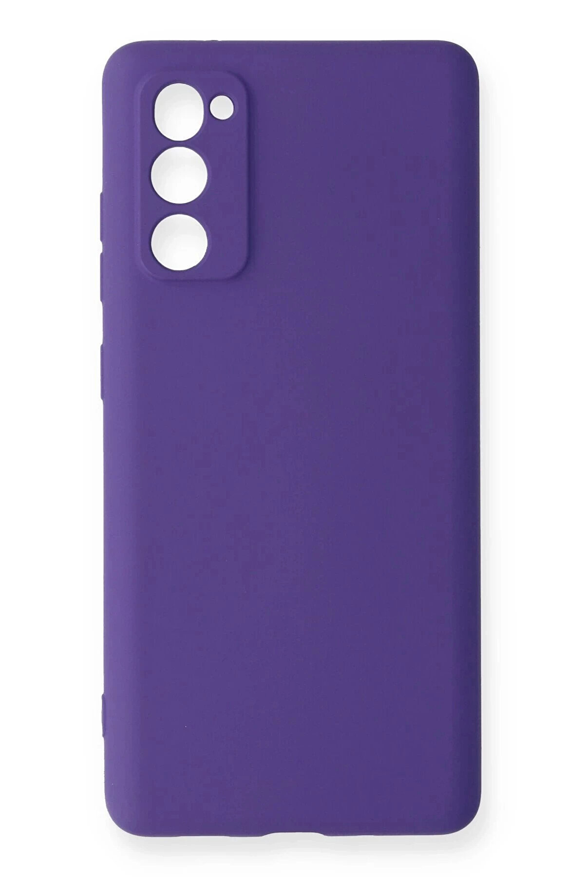 Buti̇k Samsung Galaxy S20 Fe Kılıf Nano İ&ccedil;i̇ Kadi̇fe Si̇li̇kon - Mor-(5796)