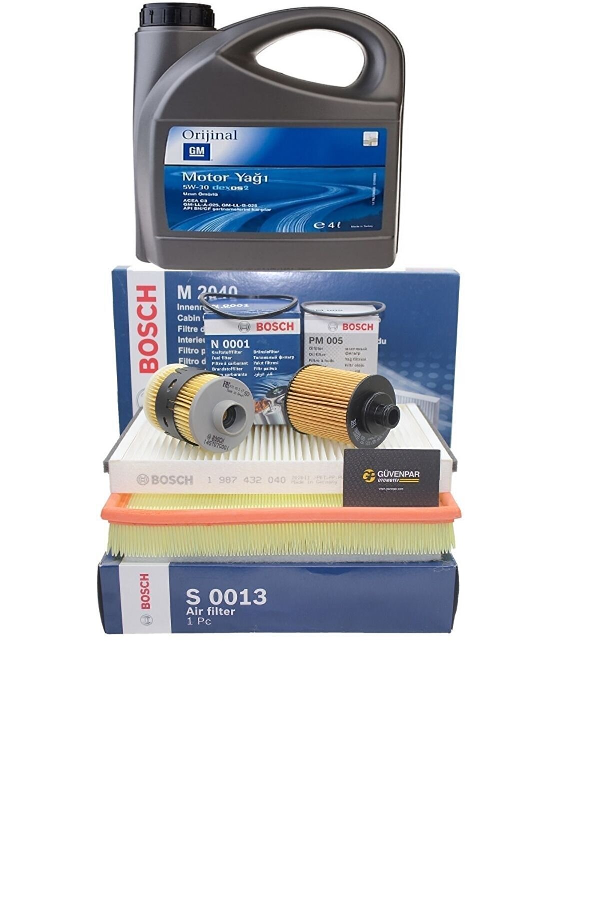 Bosch Dexos2 5w-30 Yağ Dpf Li 4lt 2024 Ü.t+ Opel Astra J 1.3 Cdti Filtre Bakım Seti 2009-2015