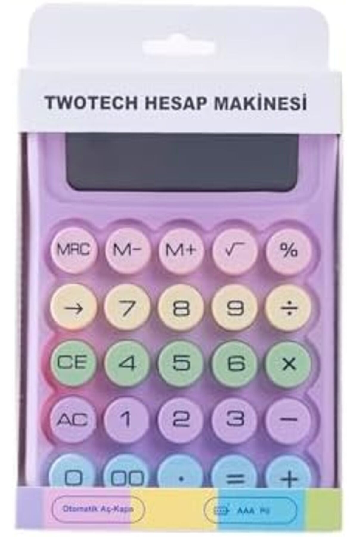 Hesap Maki̇nesi̇ Renkli̇ Tasarım - Q6 (Mor) 1014773