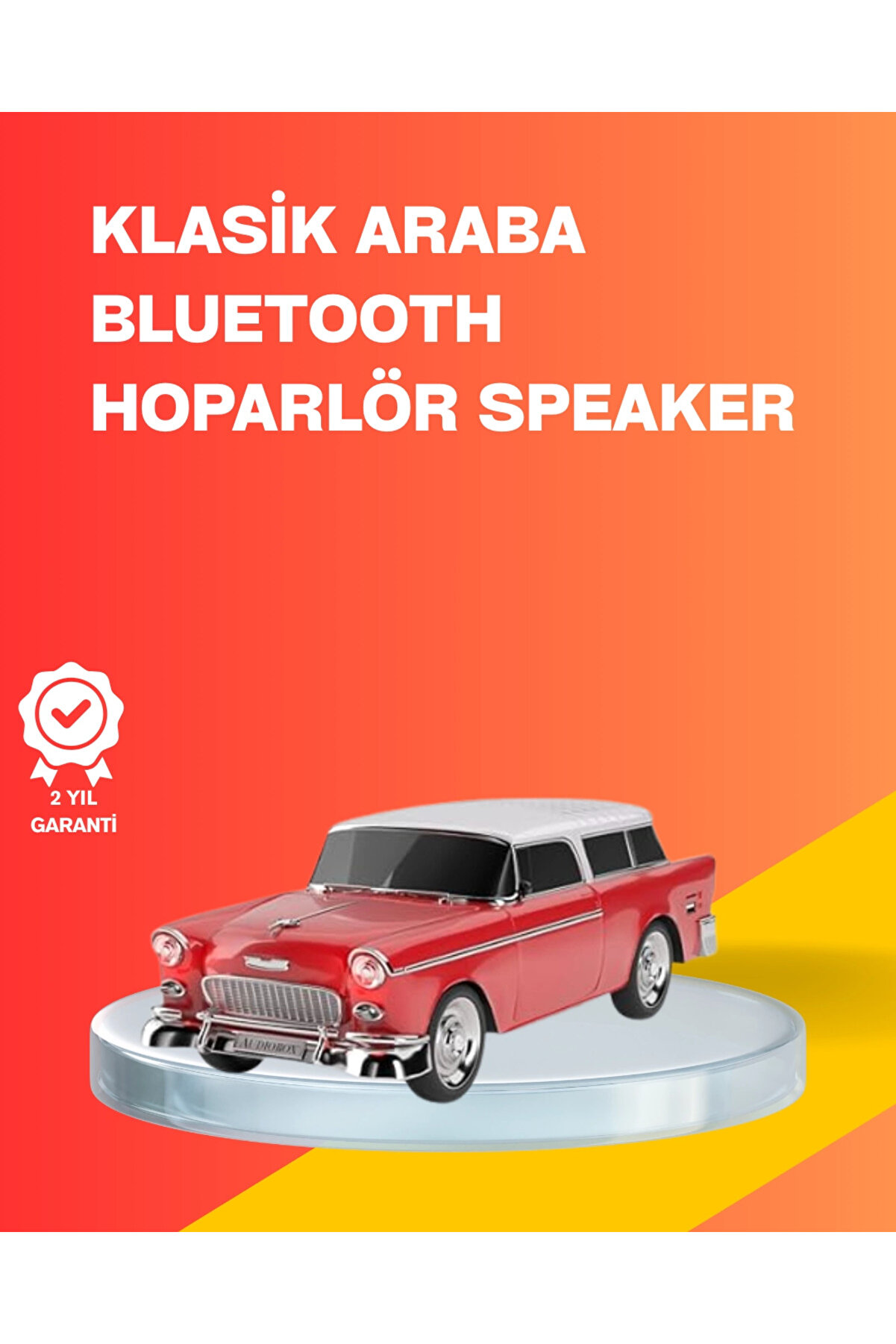 gizmurstore Taşınabilir Klasik Ara&ccedil; Tasarımlı Kablosuz Hoparl&ouml;r