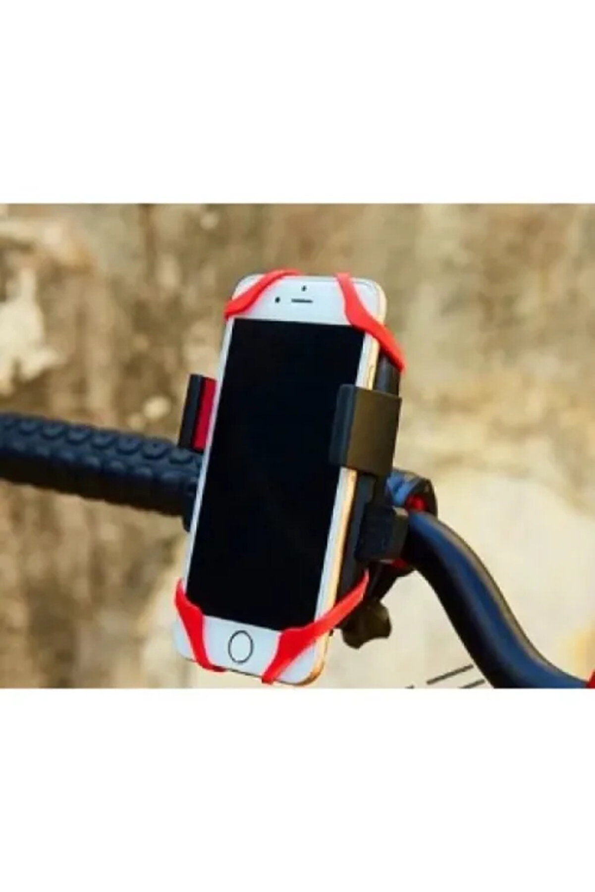 Lasti̇k Destekli̇ Standlı Bi̇si̇klet Telefon Tutucu