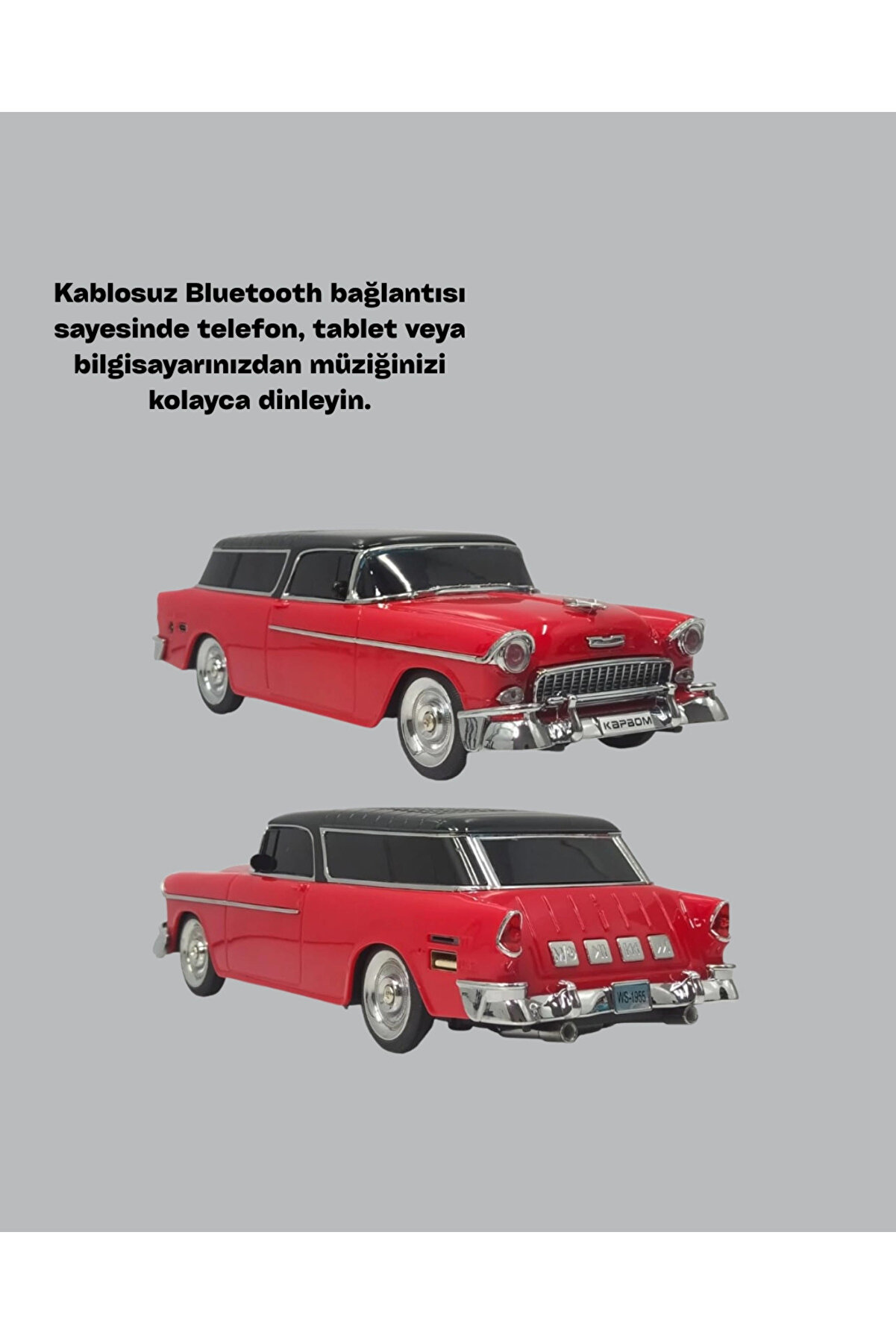 Vi̇ntage Tasarımlı Led Işıklı Bluetooth Hoparlör 10W