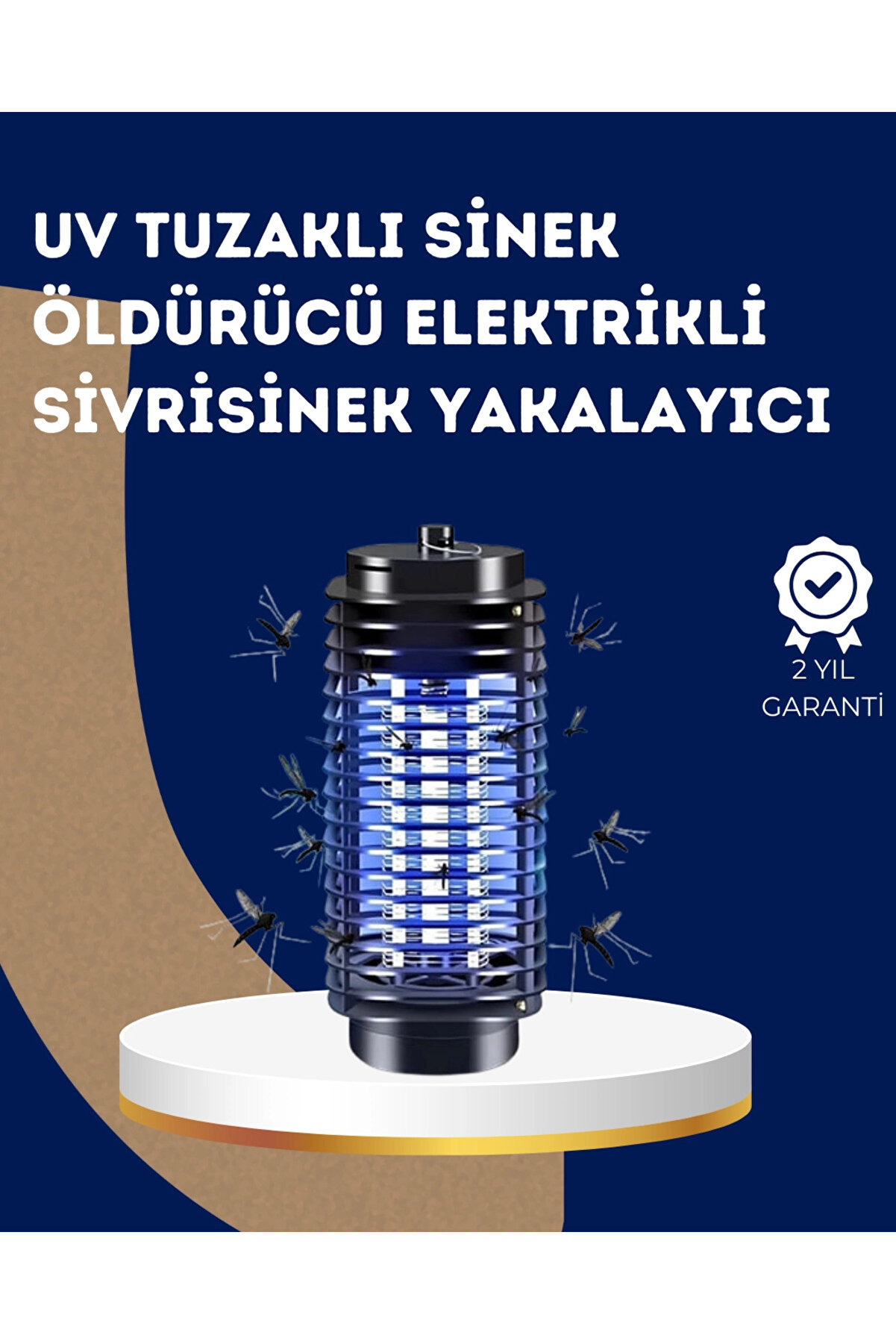 mayf Elektrikli UV Işıklı Sivrisinek ve Böcek Öldürücü – Sessiz ve Güvenli Tuzak