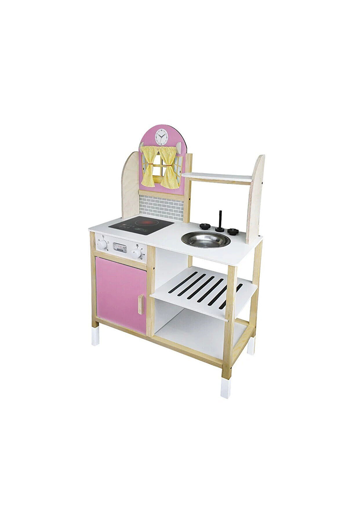 T1012 Ahşap Mutfak Pembe Ledsi̇z