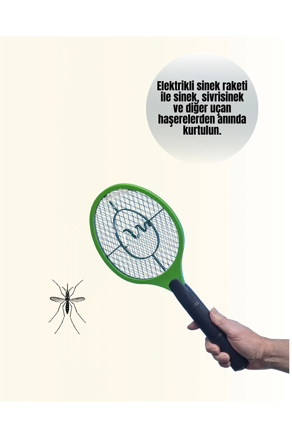 İç Ve Dış Mekan Elektri̇kli̇ Si̇nek Öldürücü | Hafi̇f Ve Ergonomi̇k Tasarım