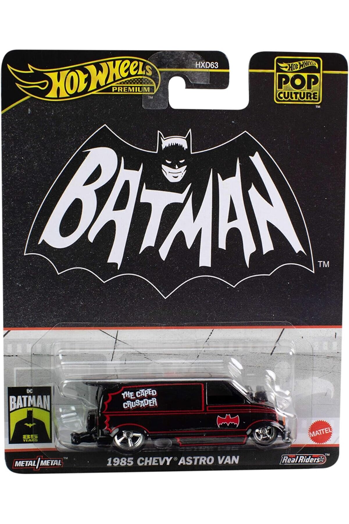 Modashi̇ne 1985 Chevy Van Batmobıle Cast Model Araba - &Ouml;l&ccedil;ek 164 - Uzunluk 7 Cm Pop Culture Hvj48 Mo