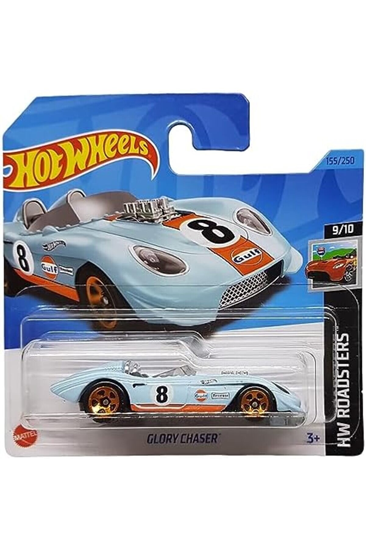 Modashi̇ne - Chaser - Hw Roadsters 9/10 - Hkh42 - Short Card - Gulf - Fi̇restone - 2023 Modascope 1014