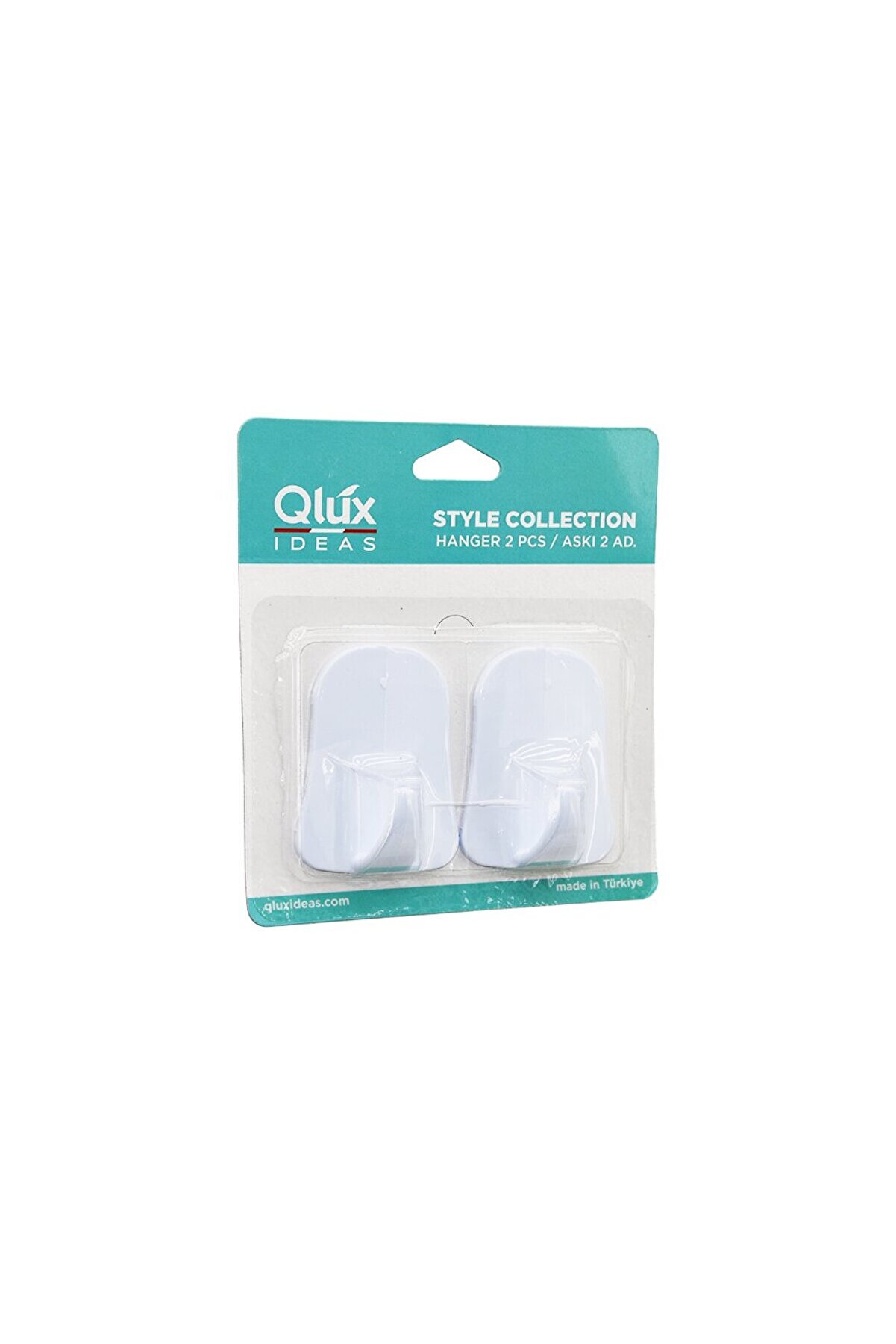 Go İthalat Qlux L-00735 2Pcs Opak Beyaz Plasti̇k Askı (4457)