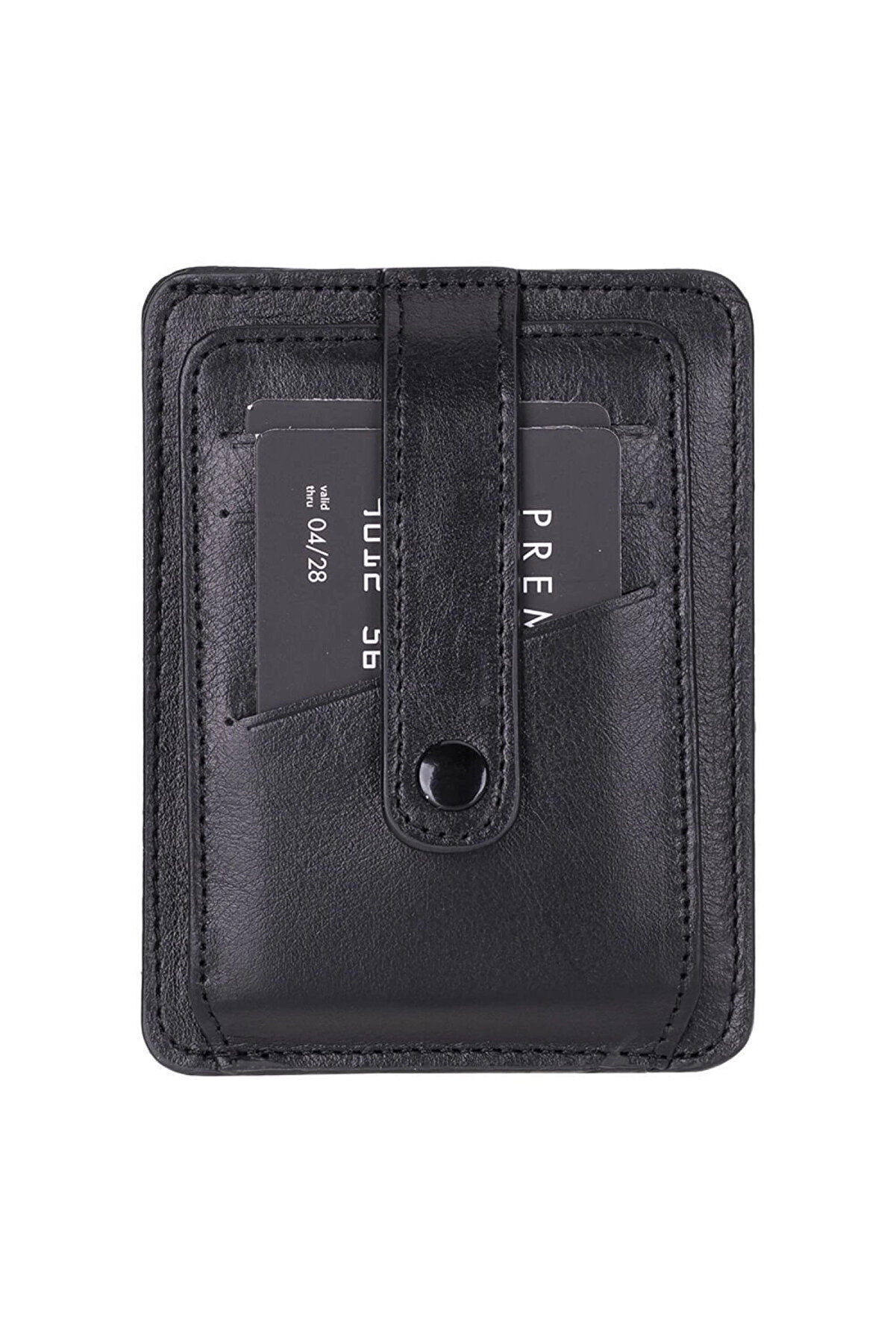 Haki̇ki̇ Deri̇, El Yapımı Kartlık Blwl20 Rst1 Si̇yah