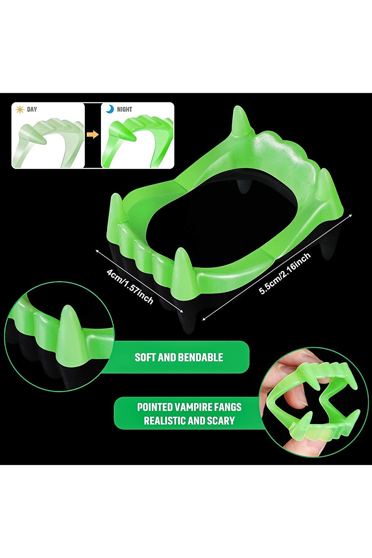 Ethab Ti̇caret Fosforlu &Ccedil;i̇ft Damak Takma Vampi̇r Di̇şi̇