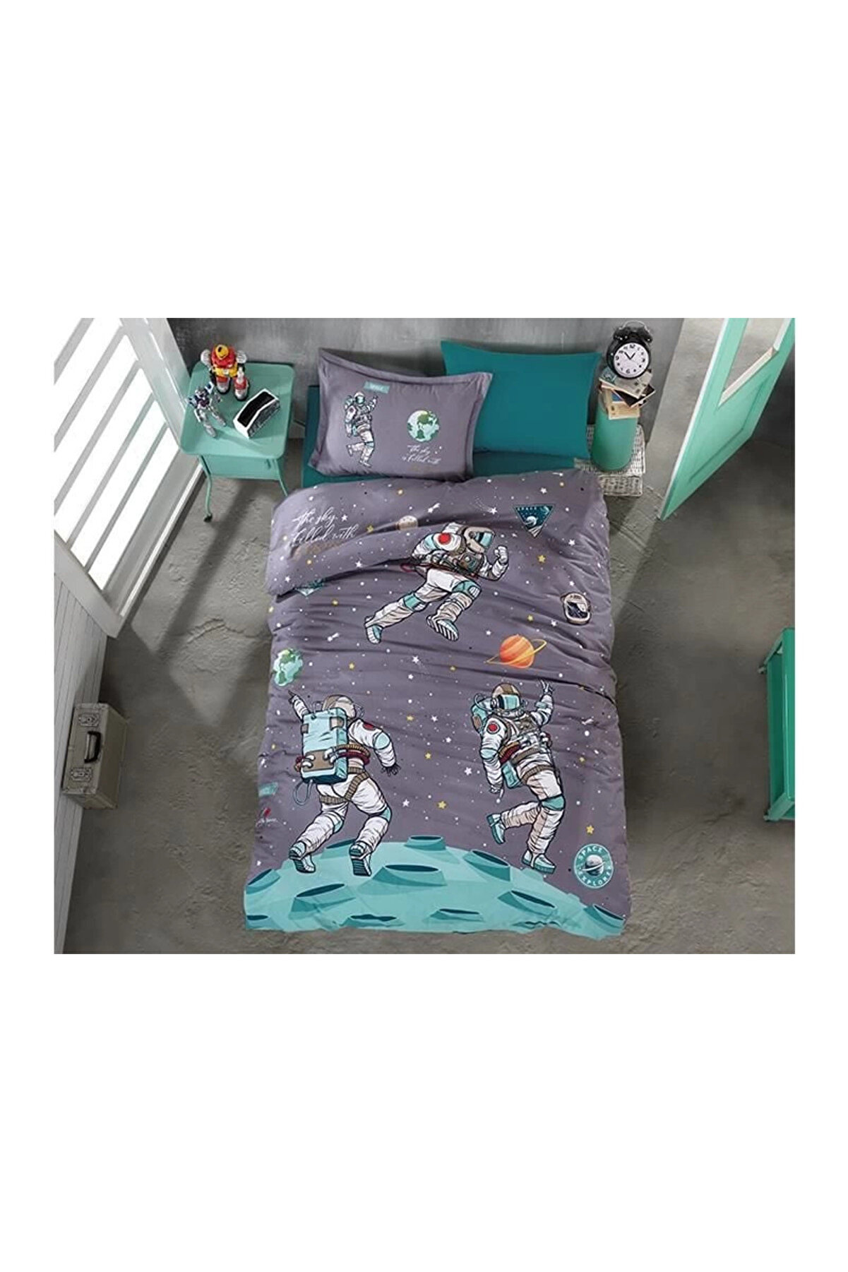 Clasy Tek Ki̇şi̇li̇k Genç Ranforce Nevresi̇m Takımı Space