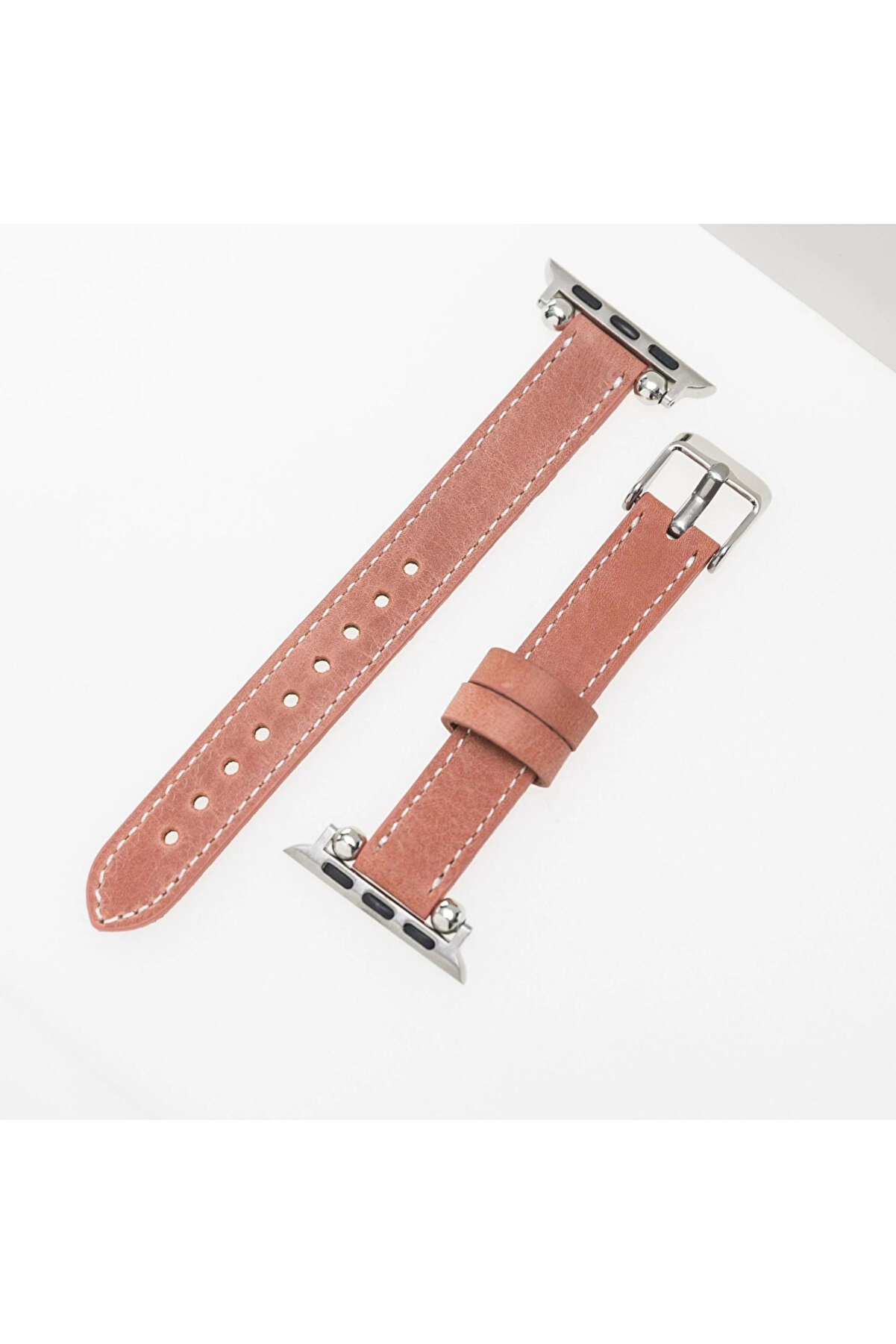 Mullurg Urg01 Apple Watch Uyumlu Deri̇ Kordon 38-40-41Mm Sli̇m G17 (Muul)