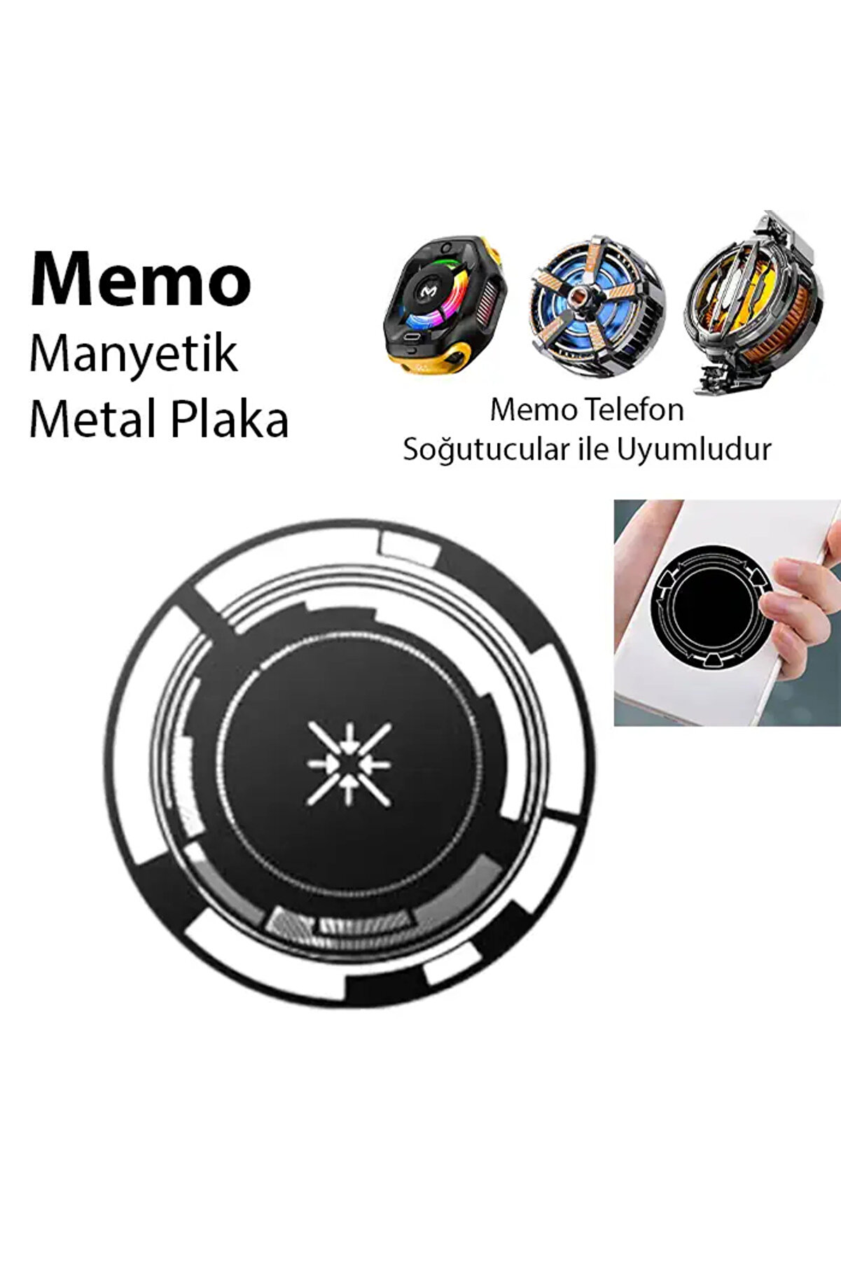 gizmurstore Manyetik Metal Halka - Telefon Soğutucu Uyumlu CX07-CX08 ve Manyetik Tüm modeller- - GMS6111-3237