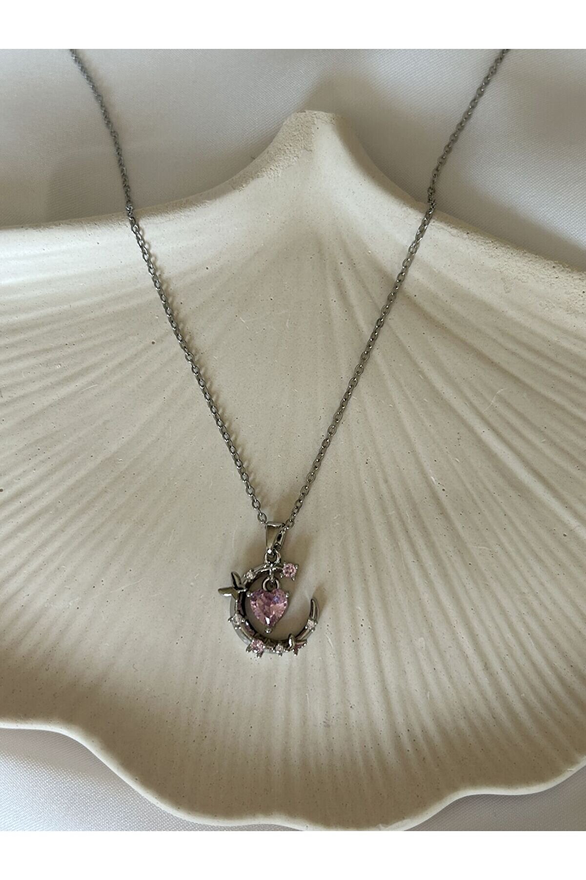 Ateli̇er Emi̇ne Pembe Ay Kolye