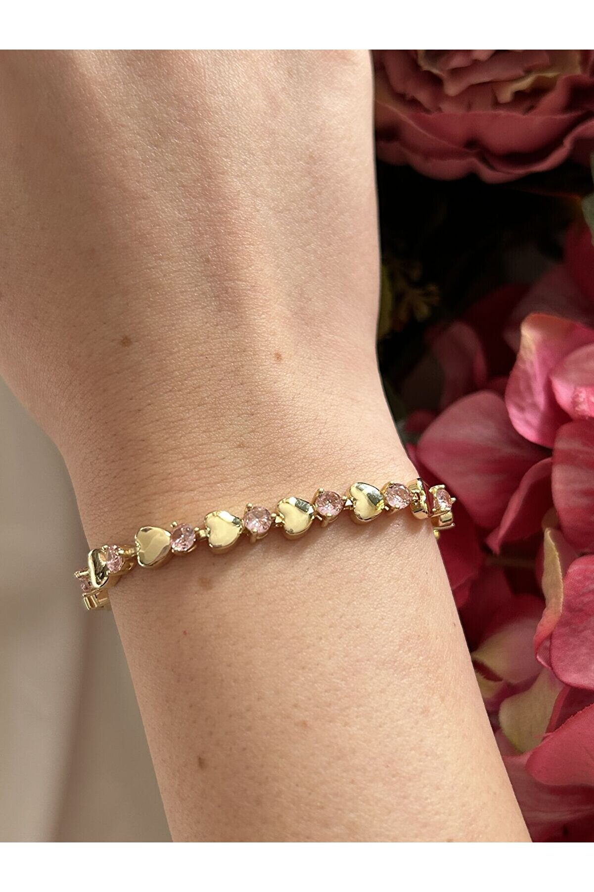 Ateli̇er Emi̇ne Pembe Zi̇rkon Detaylı Bi̇lekli̇k