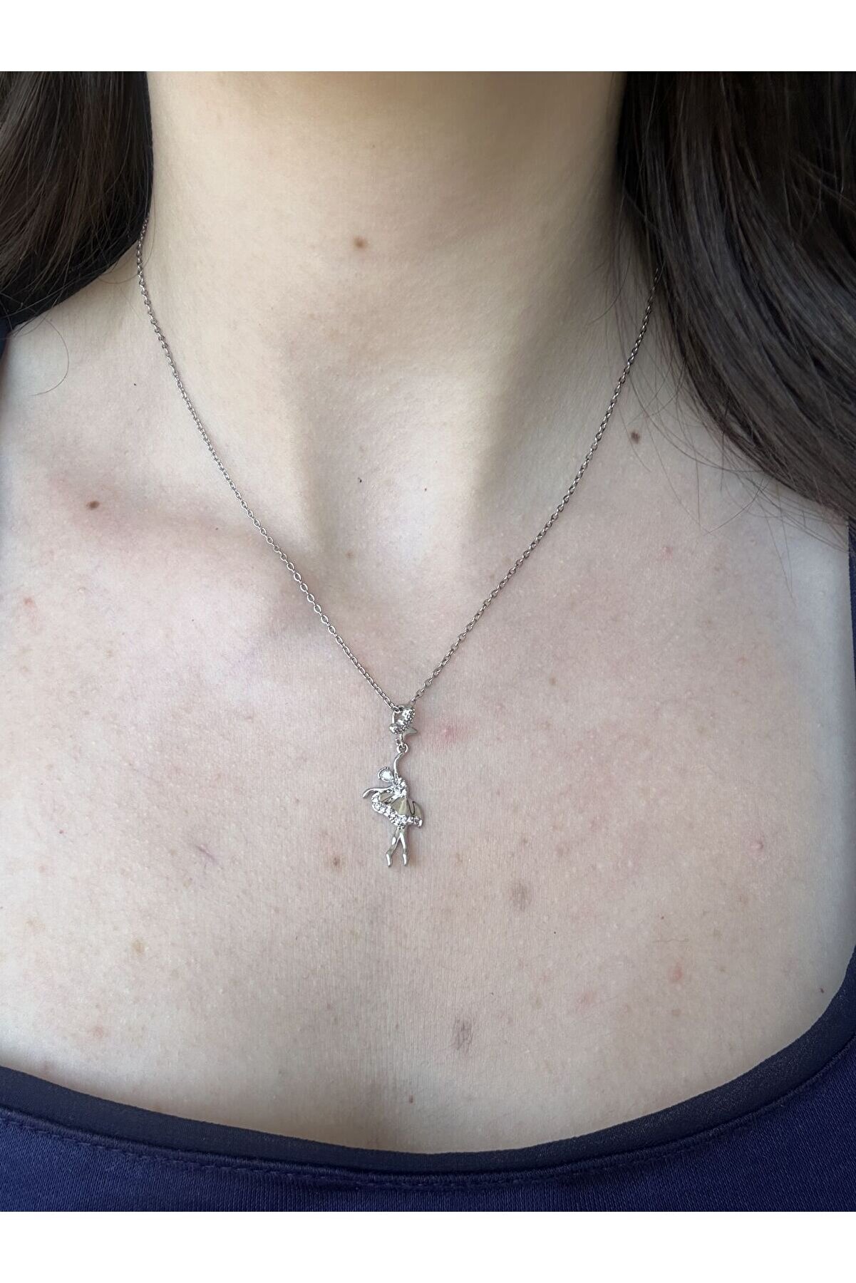 Ateli̇er Emi̇ne Si̇lver Baleri̇n Kolye