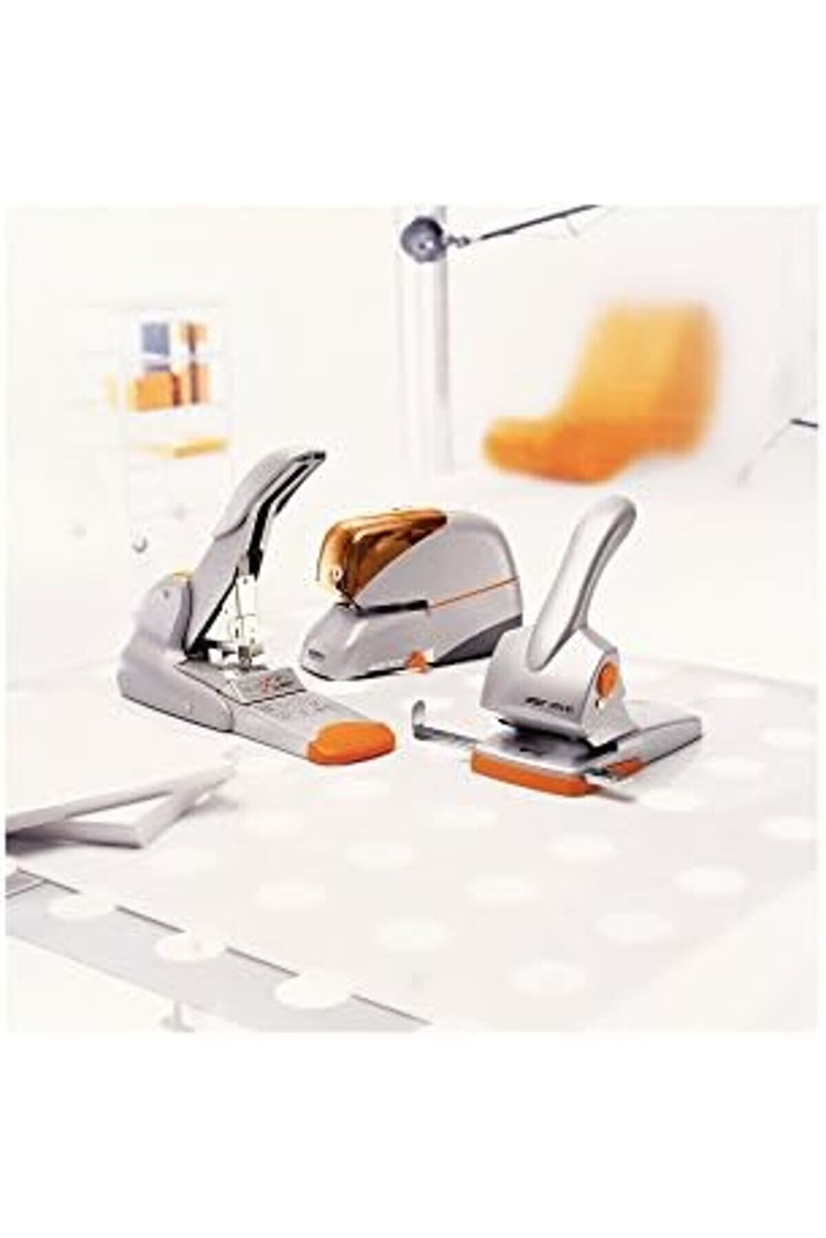 Shopverse Delgeç Hdc65 Dökme Metal, 65 Yaprak Kapasi̇teli̇, Gümüş/Turuncu Trendfli̇ck 1014773