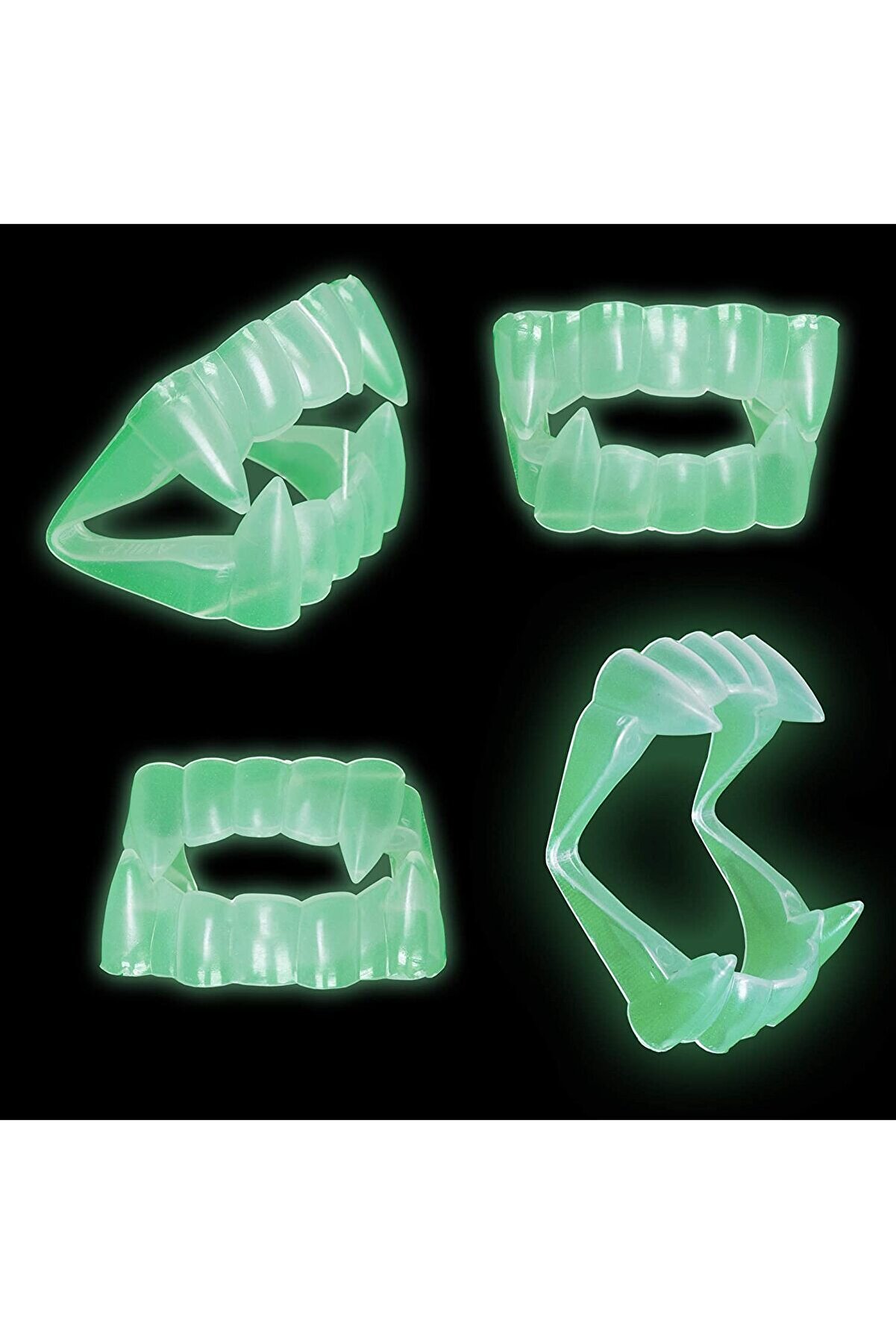 Go İthalat Karanlıkta Parlayan Fosforlu &Ccedil;i̇ft Damak Takma Vampi̇r Di̇şi̇ (5258)