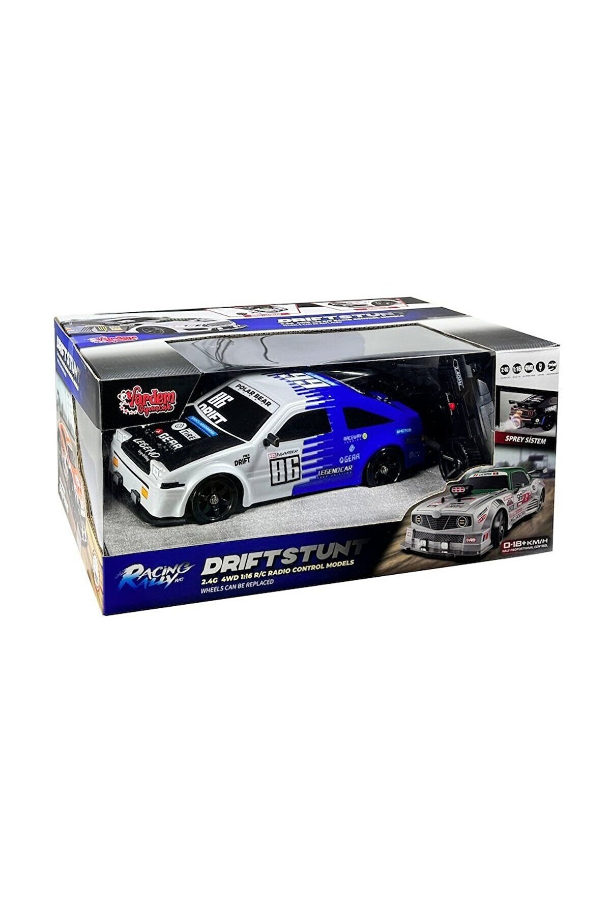 Russet HB-SC16A07 Kumandalı 4x4 Drift Araba Işıklı ve Buharlı 1:16