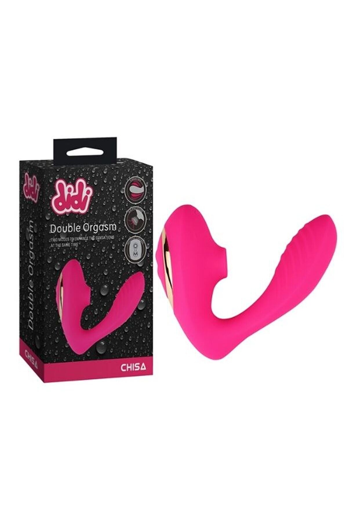 Real Love Chisa Didi Double Orgasm Hava Basınçlı Vibratör Pembe