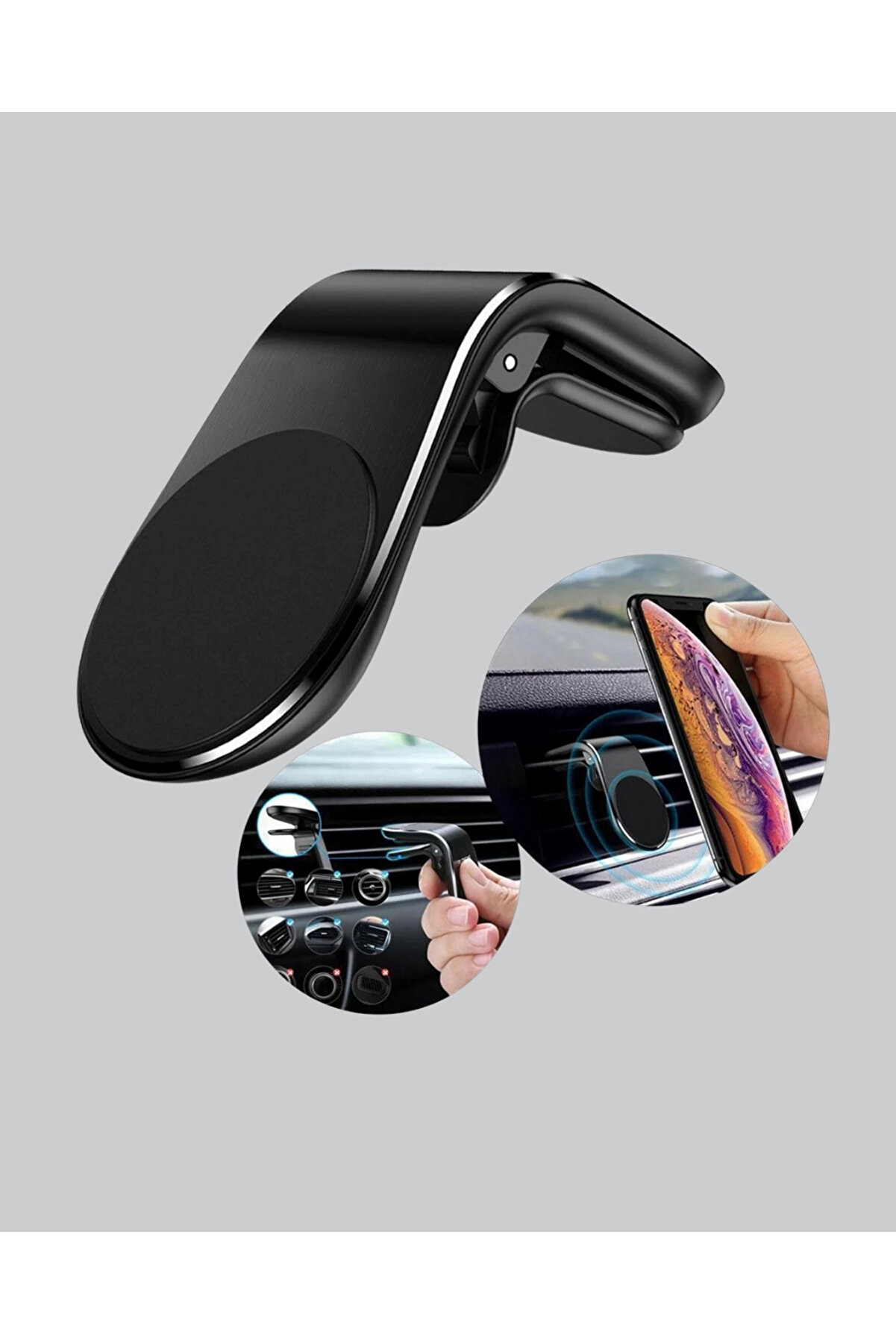 360° Ayarlanabi̇li̇r Araç Telefon Tutucu – Tüm Telefonlarla Uyumlu